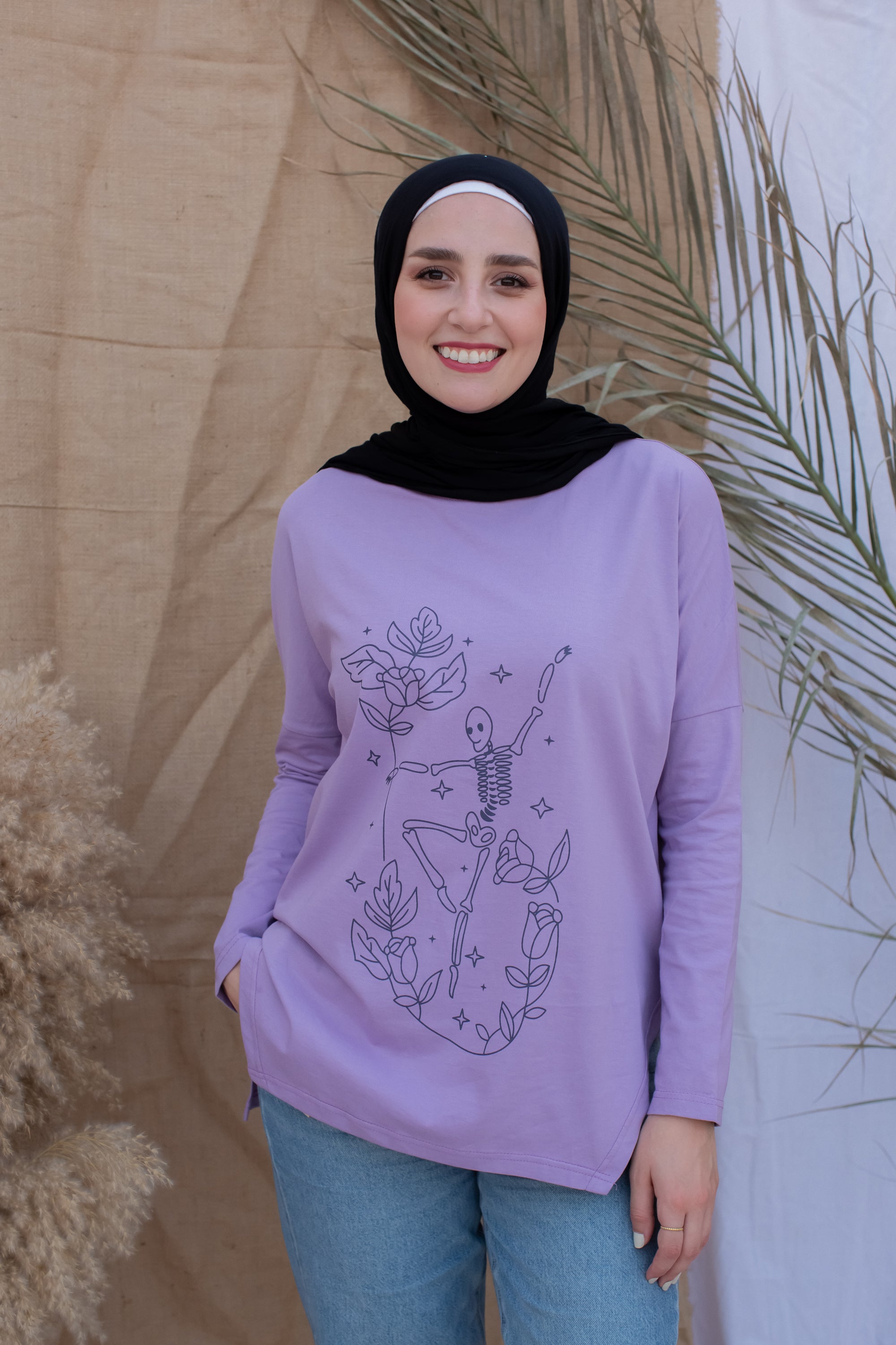 Purple Printed T-Shirt