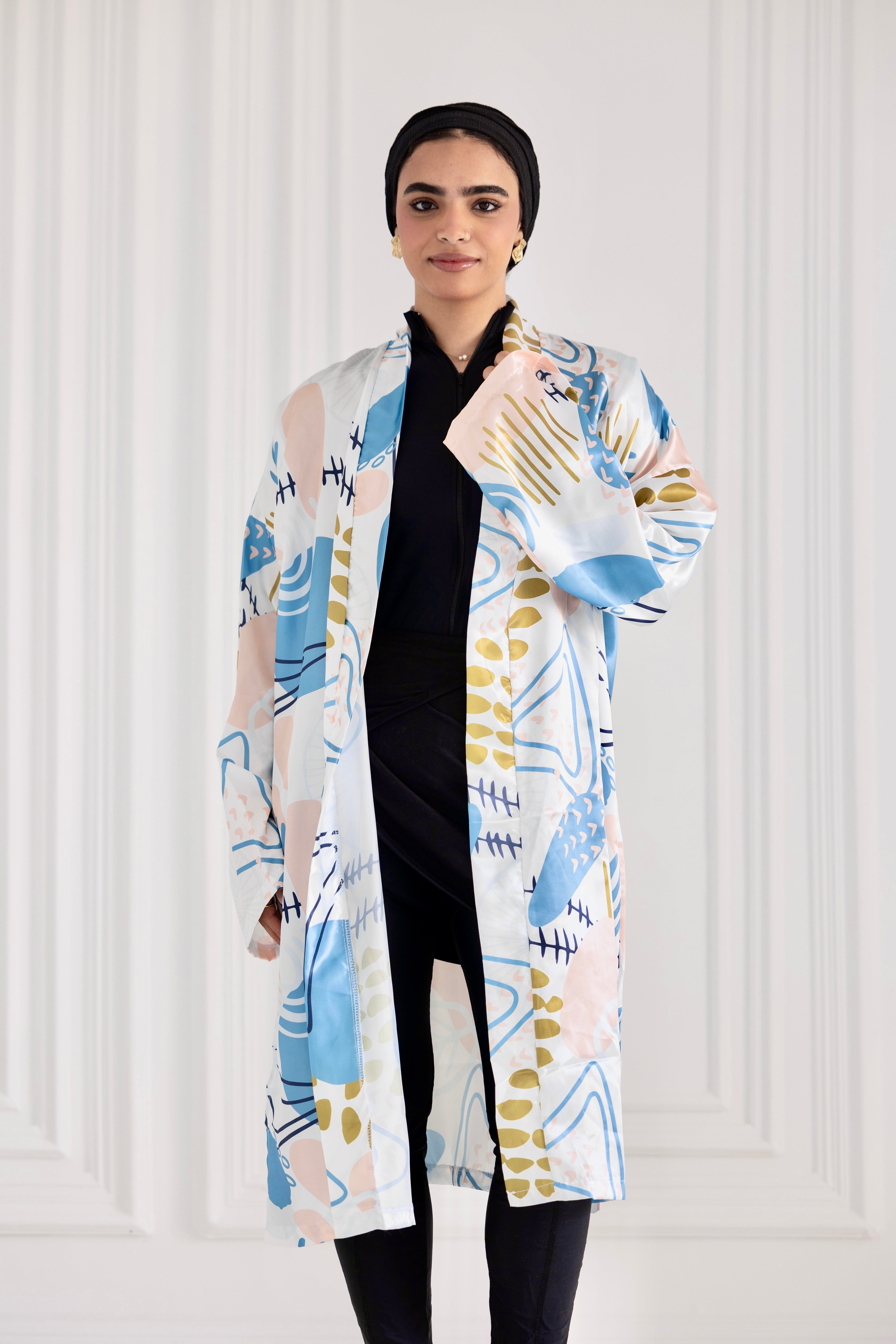 Pearl Ocean Blue kimono