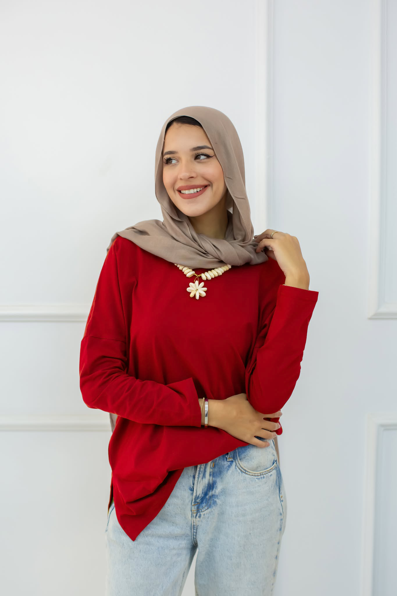 Premium cotton  T-shirts - cherry red