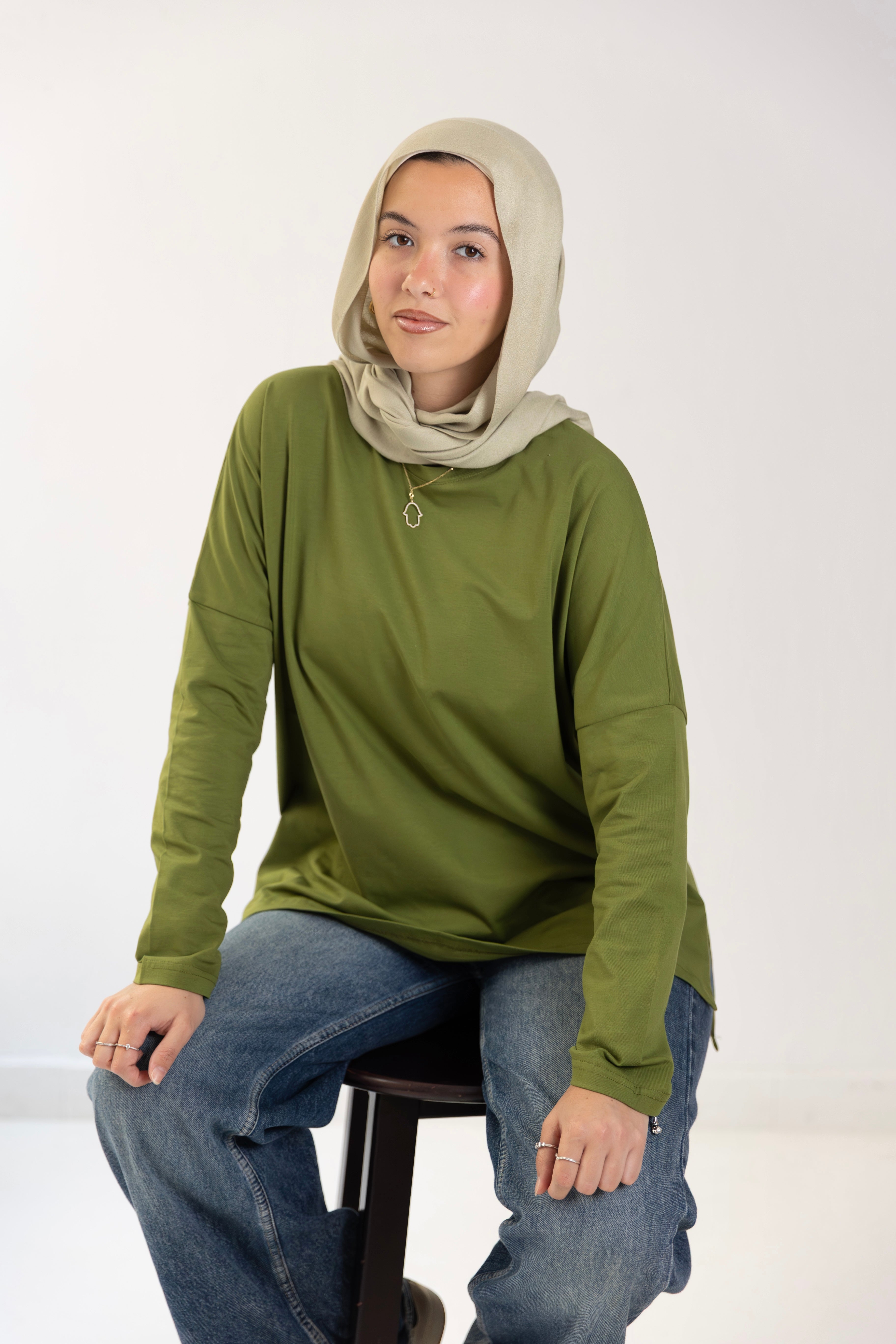 Premium cotton  T-shirts -Olive