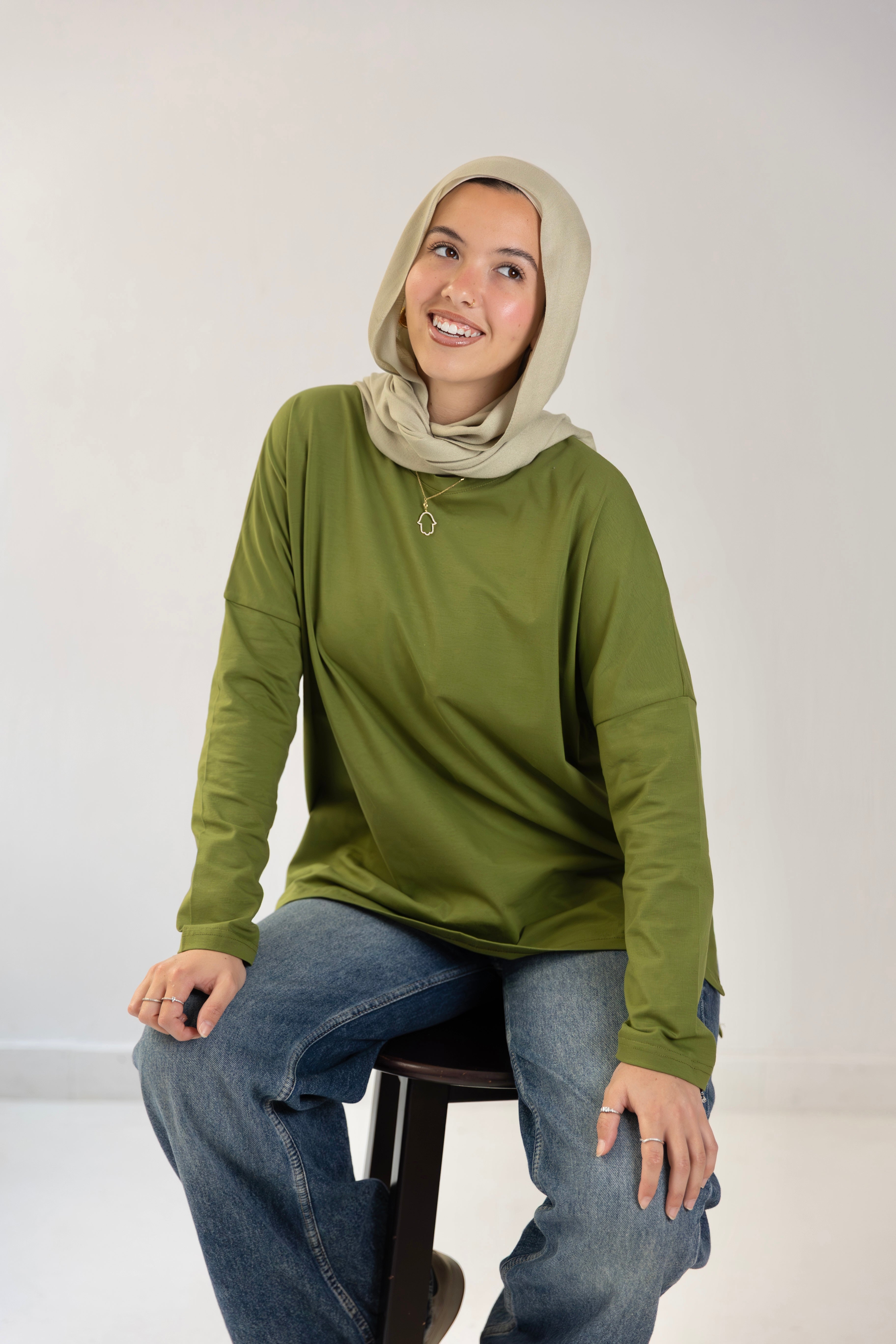 Premium cotton  T-shirts -Olive