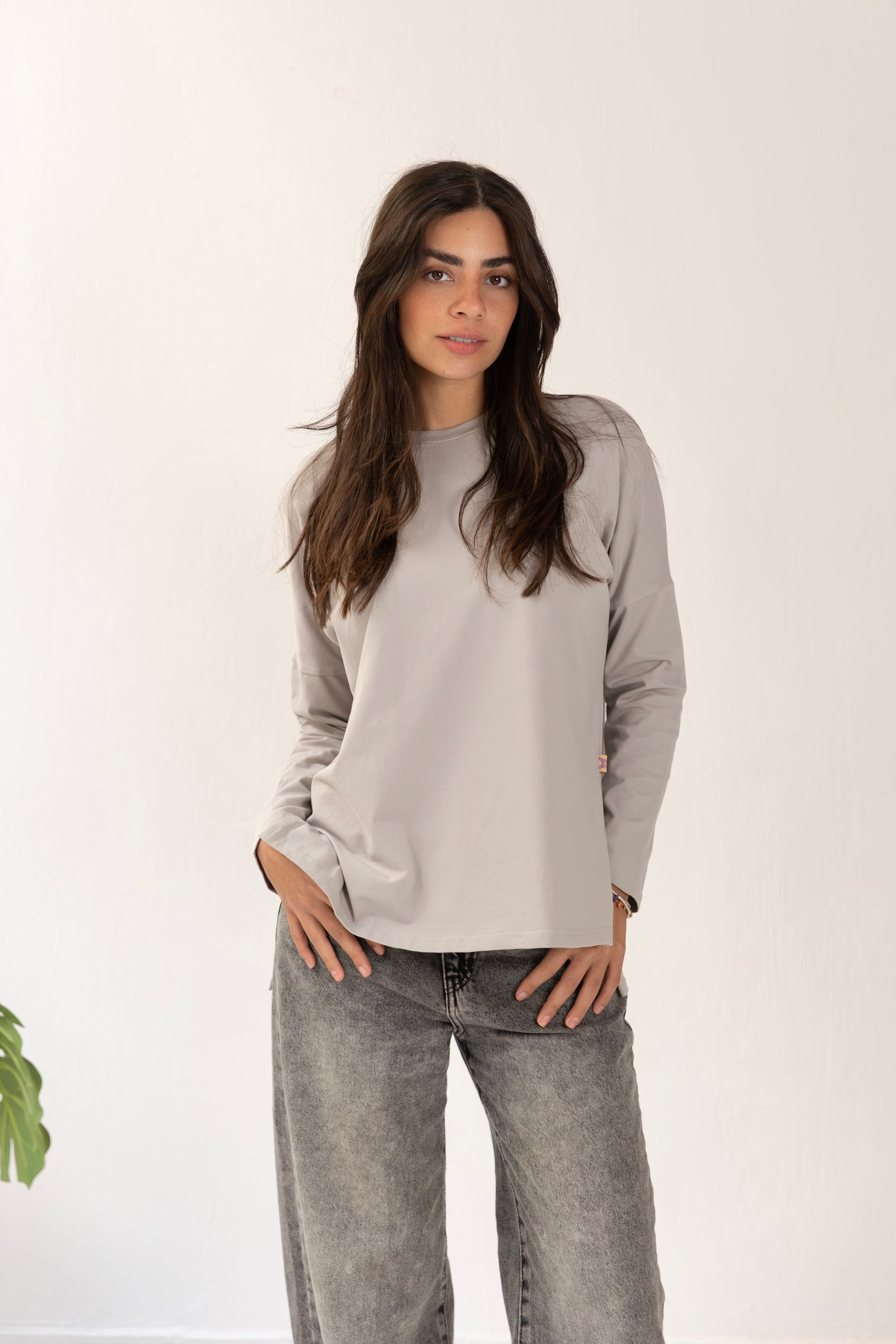 Premium cotton  T-shirts -Light gray