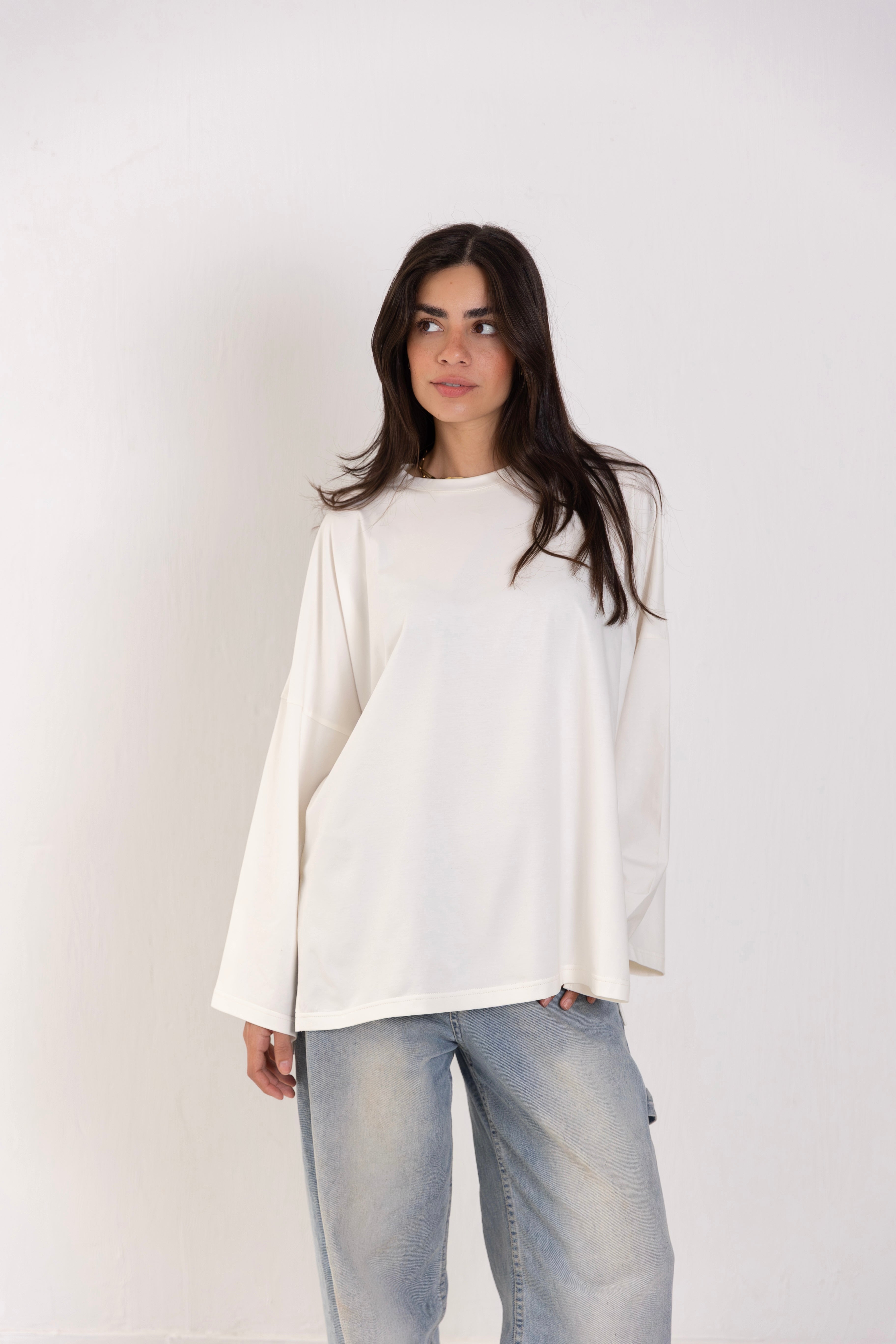Canvas-tee white