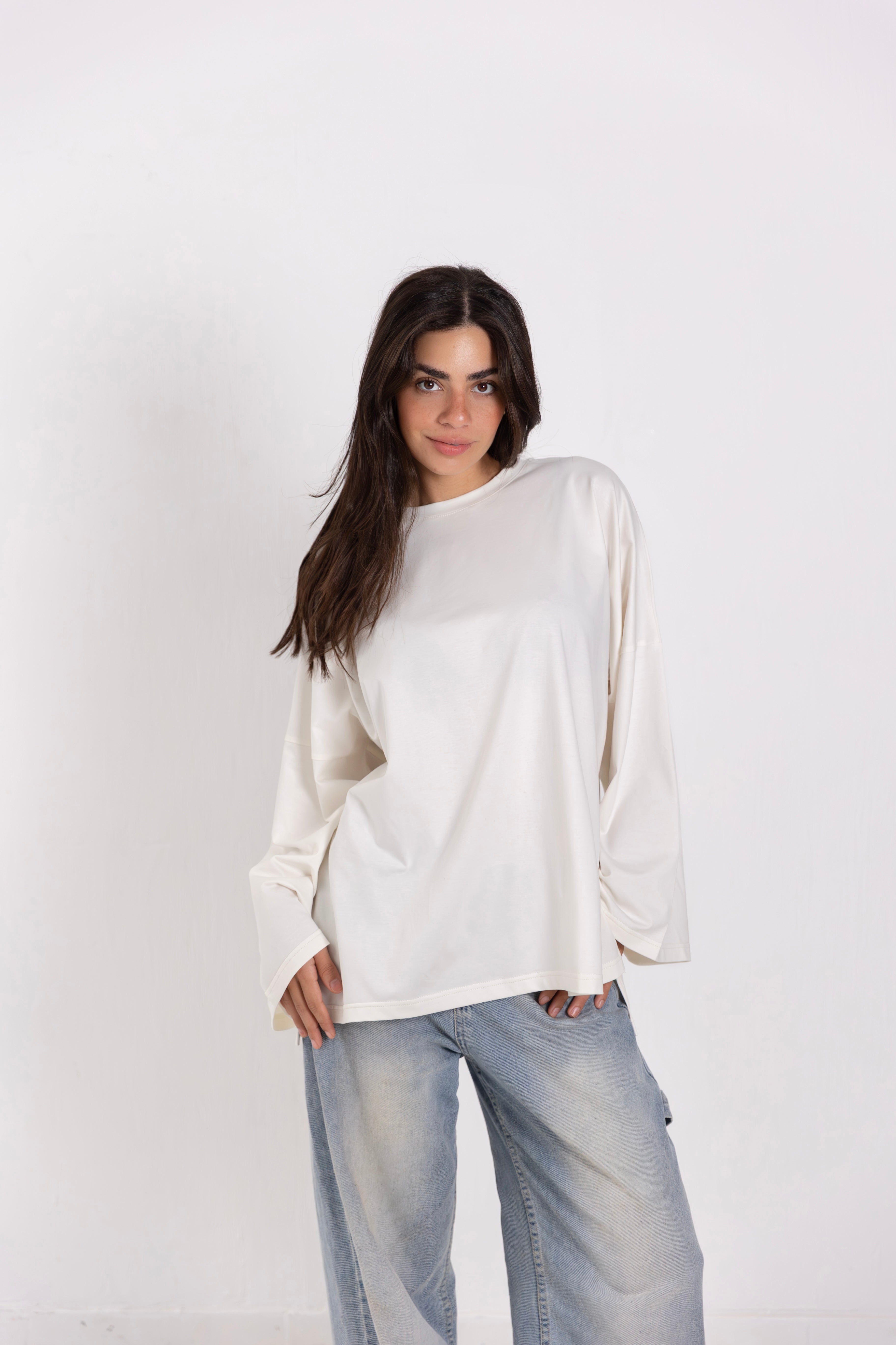 Canvas-tee white