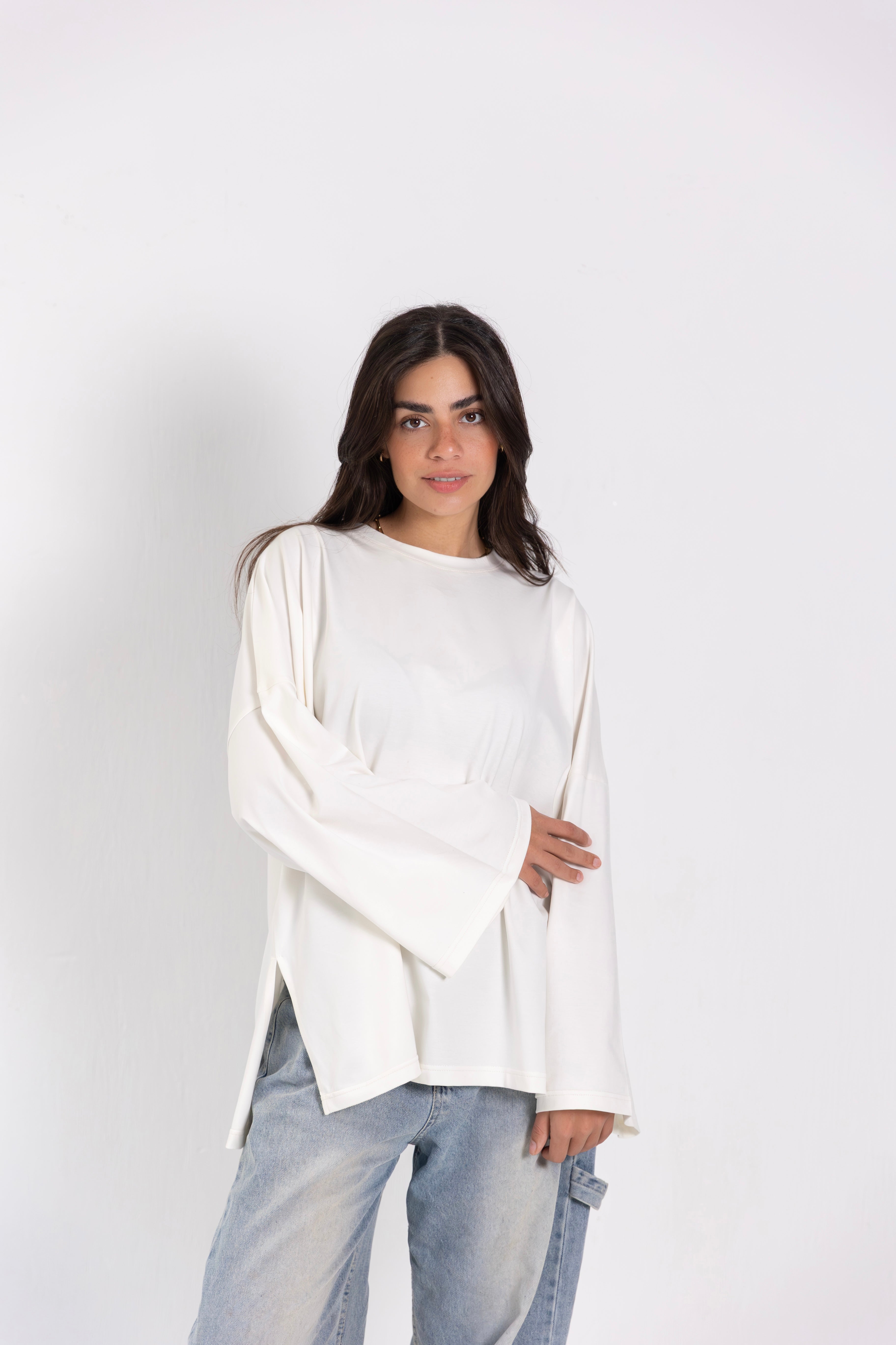 Canvas-tee white