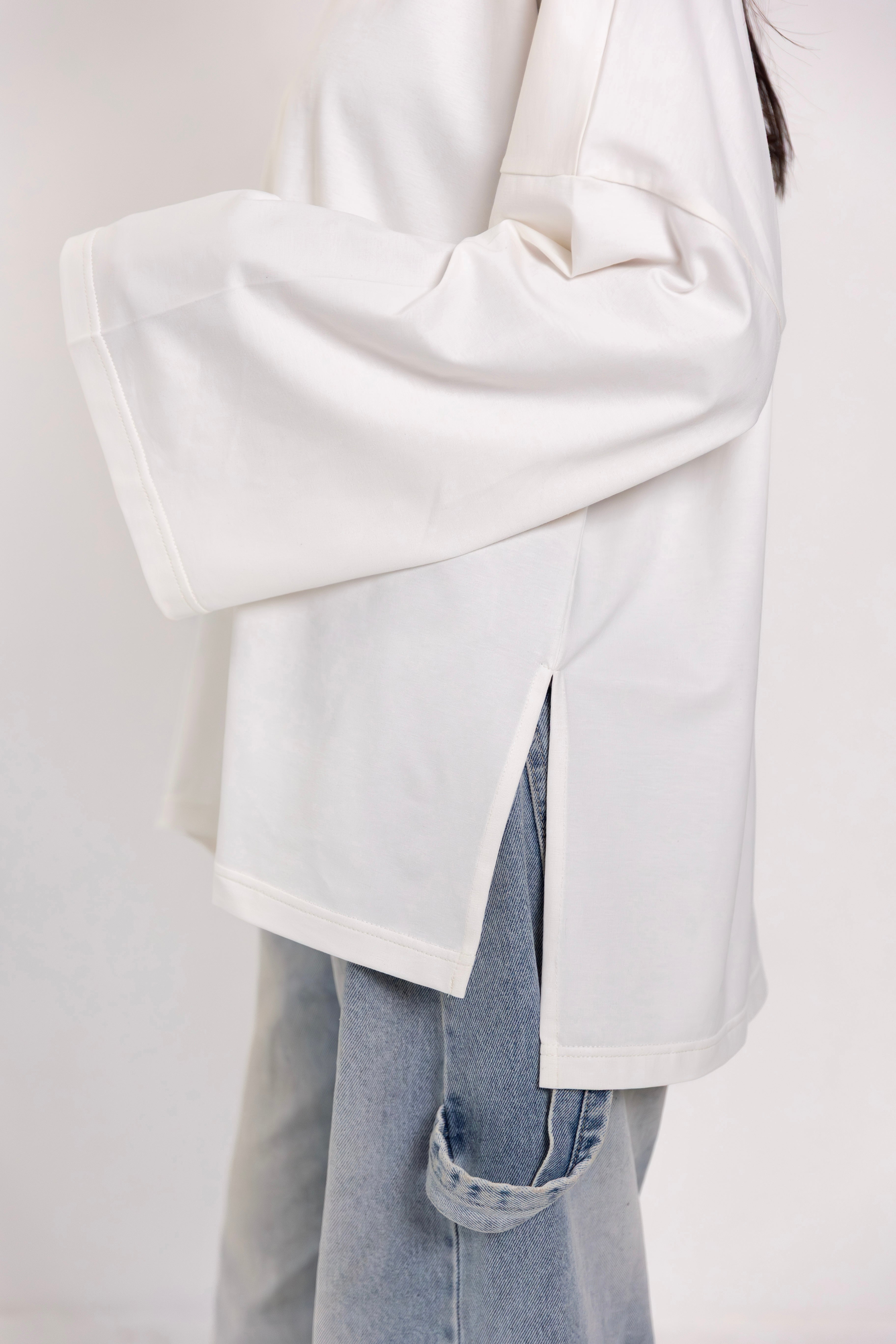 Canvas-tee white