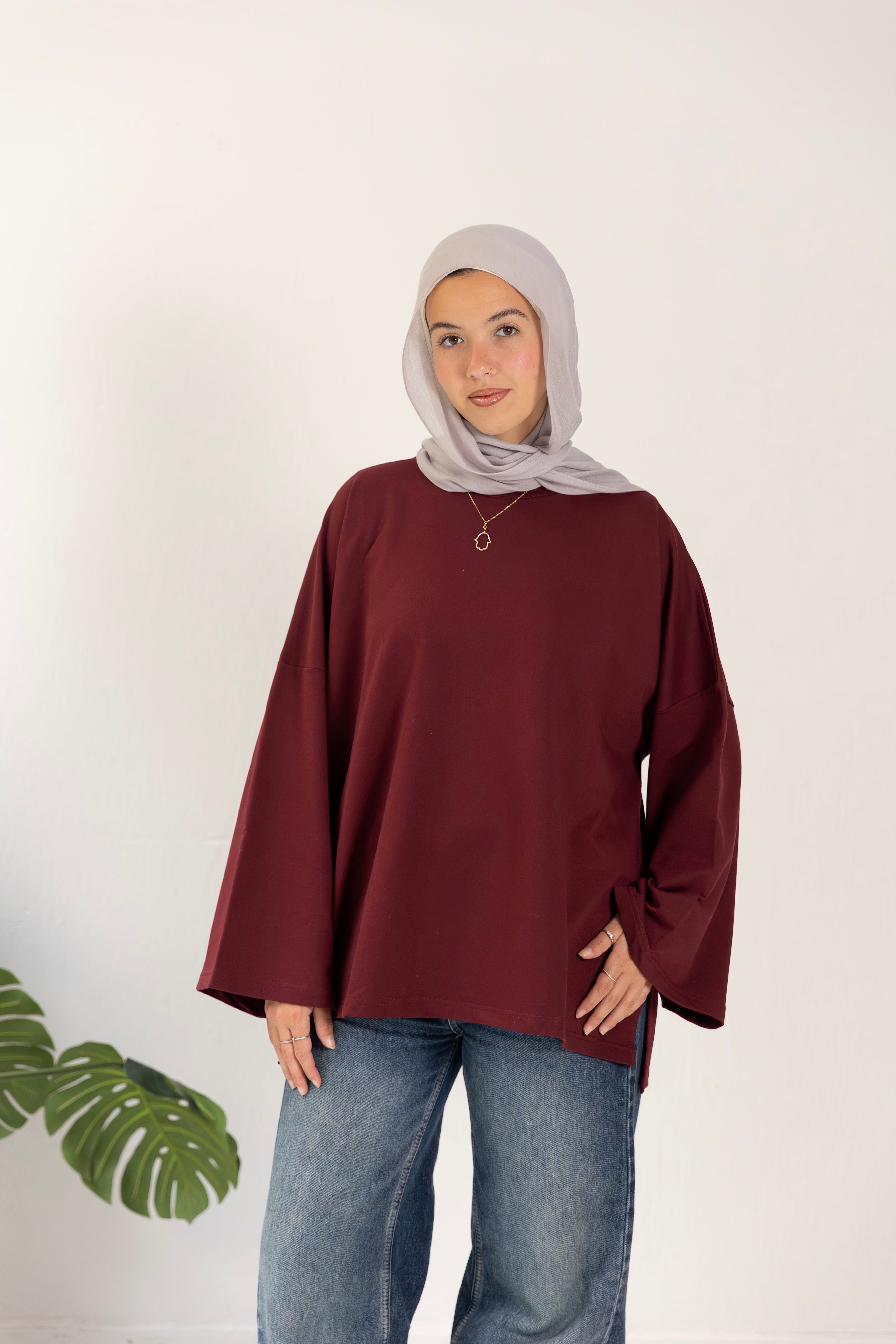 Canvas-tee burgundy
