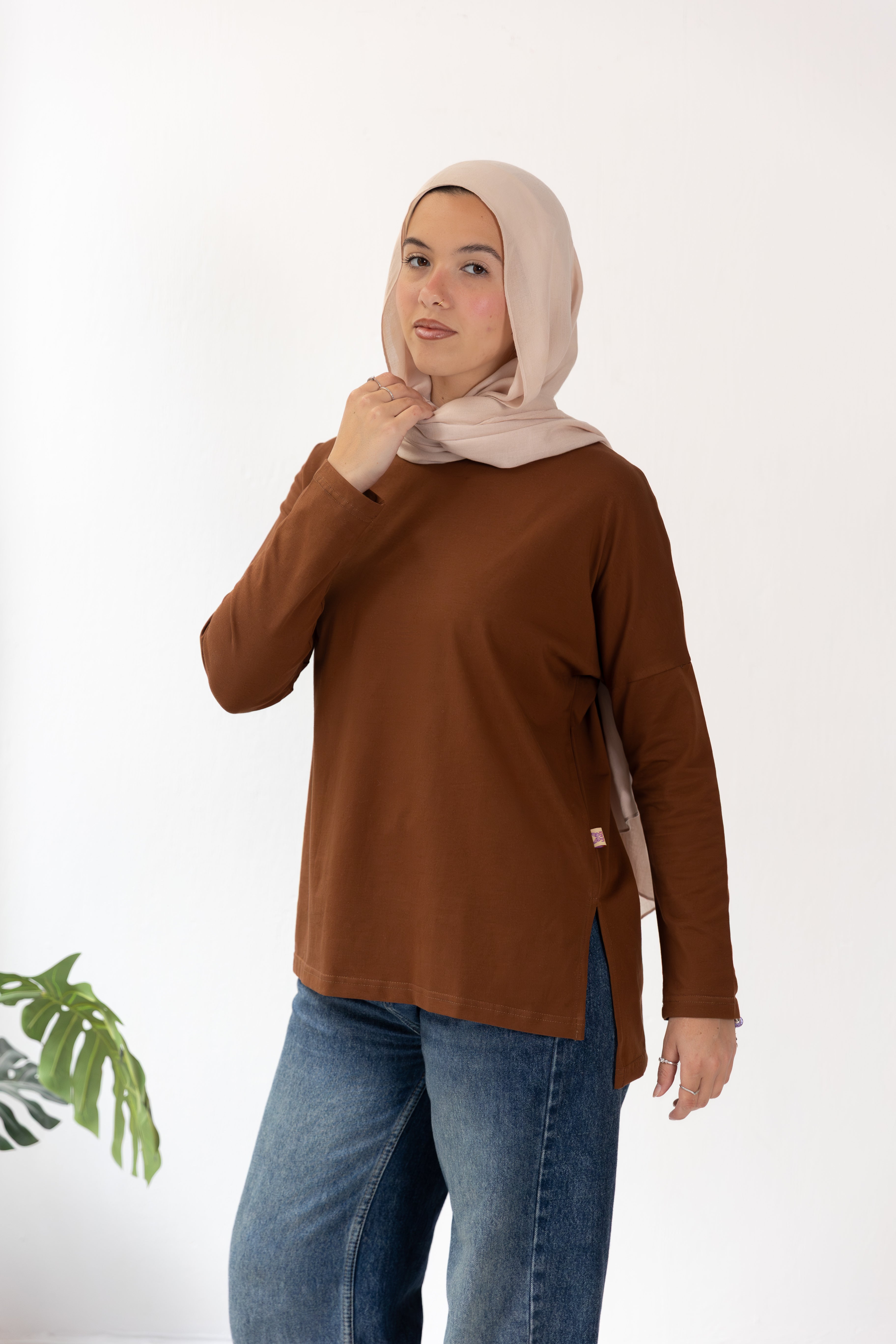 Premium cotton  T-shirts - Brown