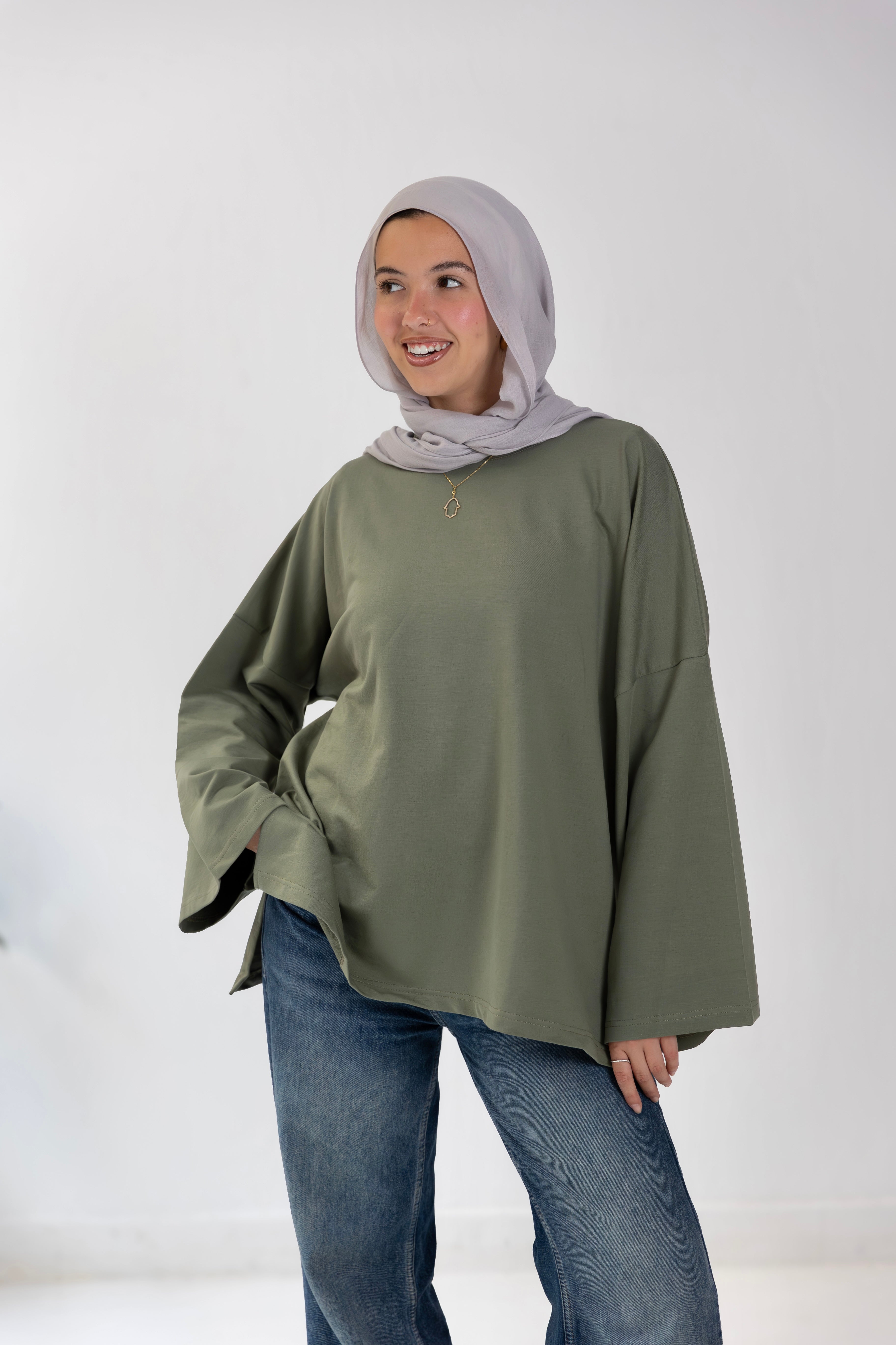Canvas-tee  olive