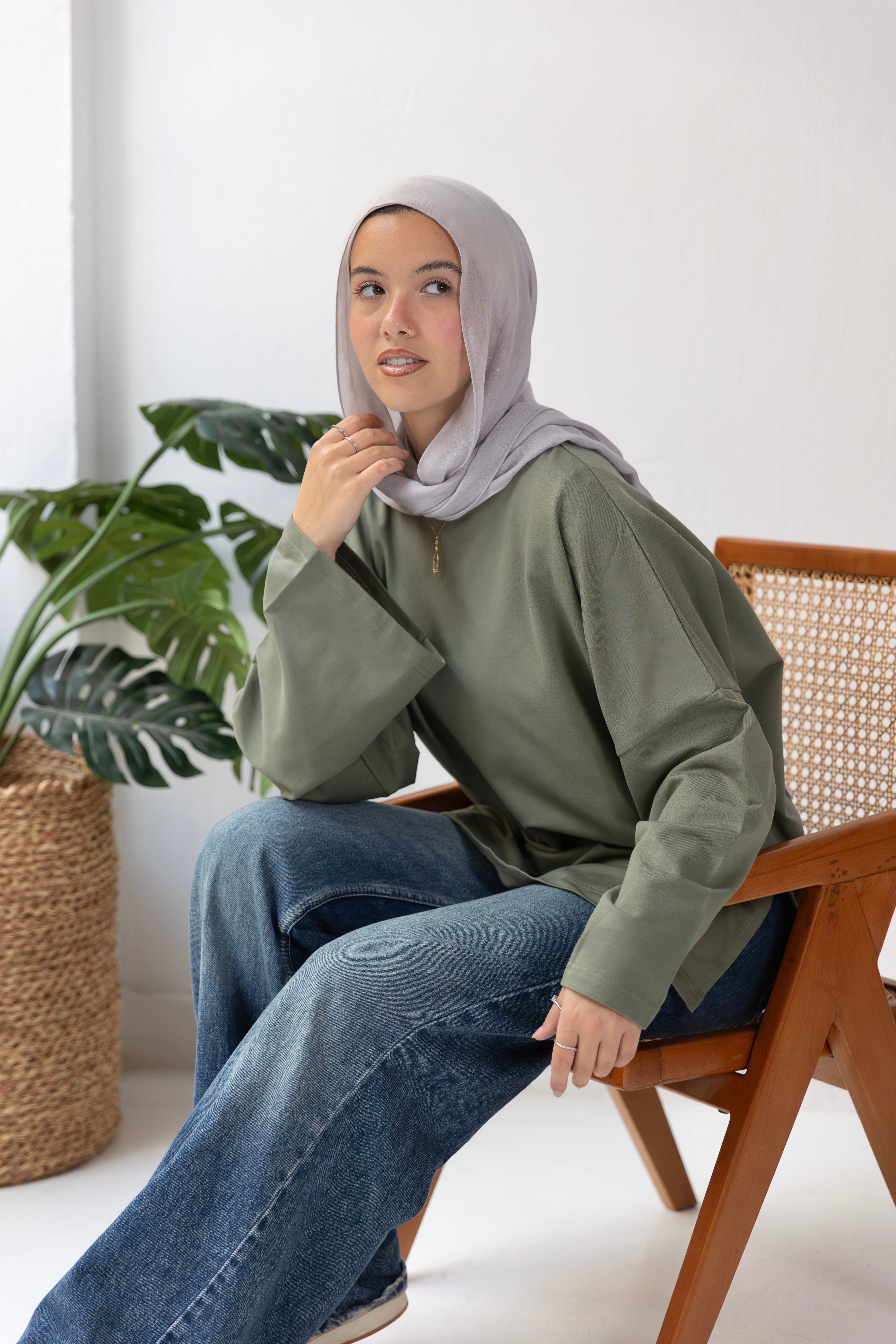 Canvas-tee  olive