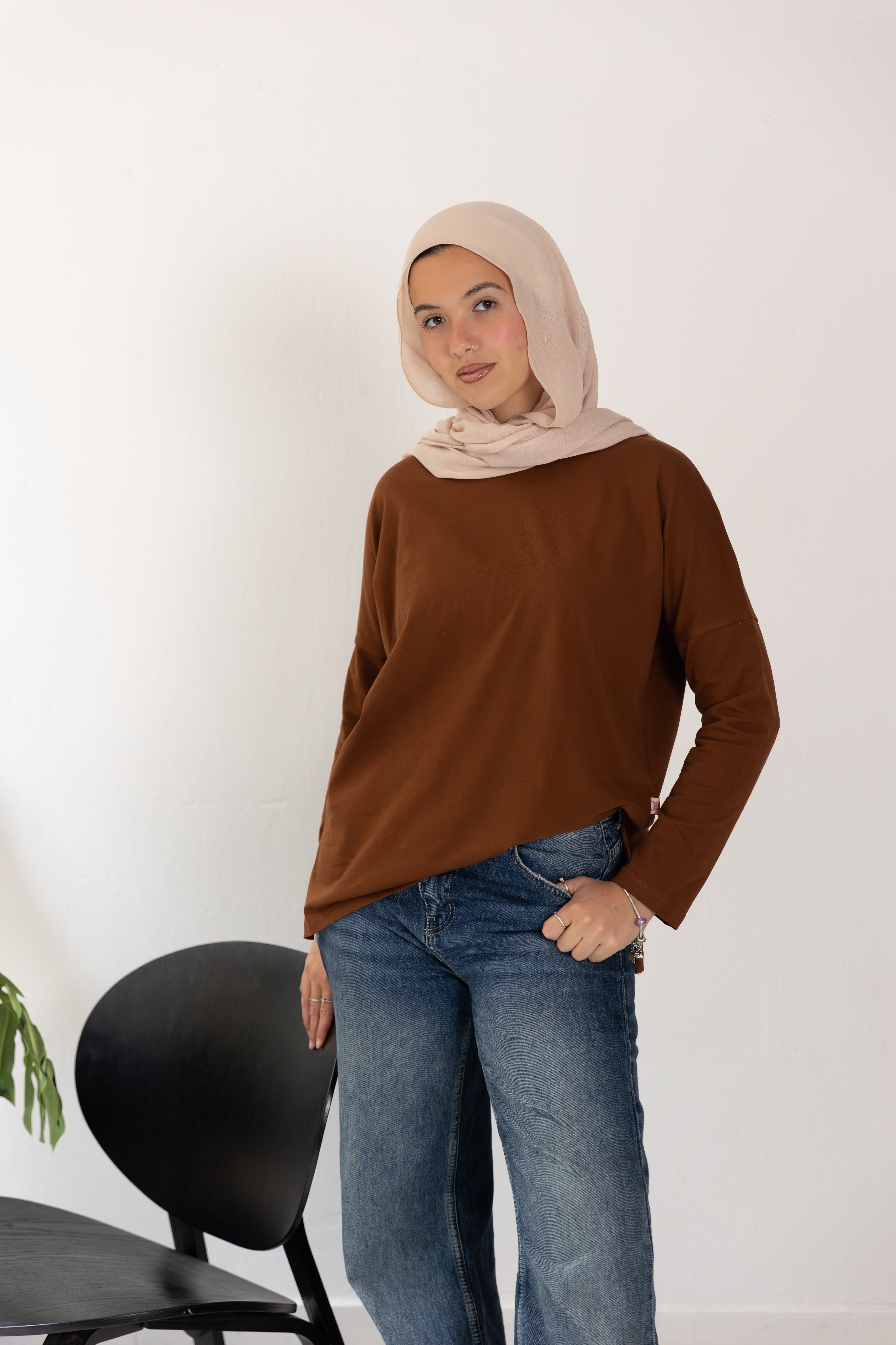 Premium cotton  T-shirts - Brown