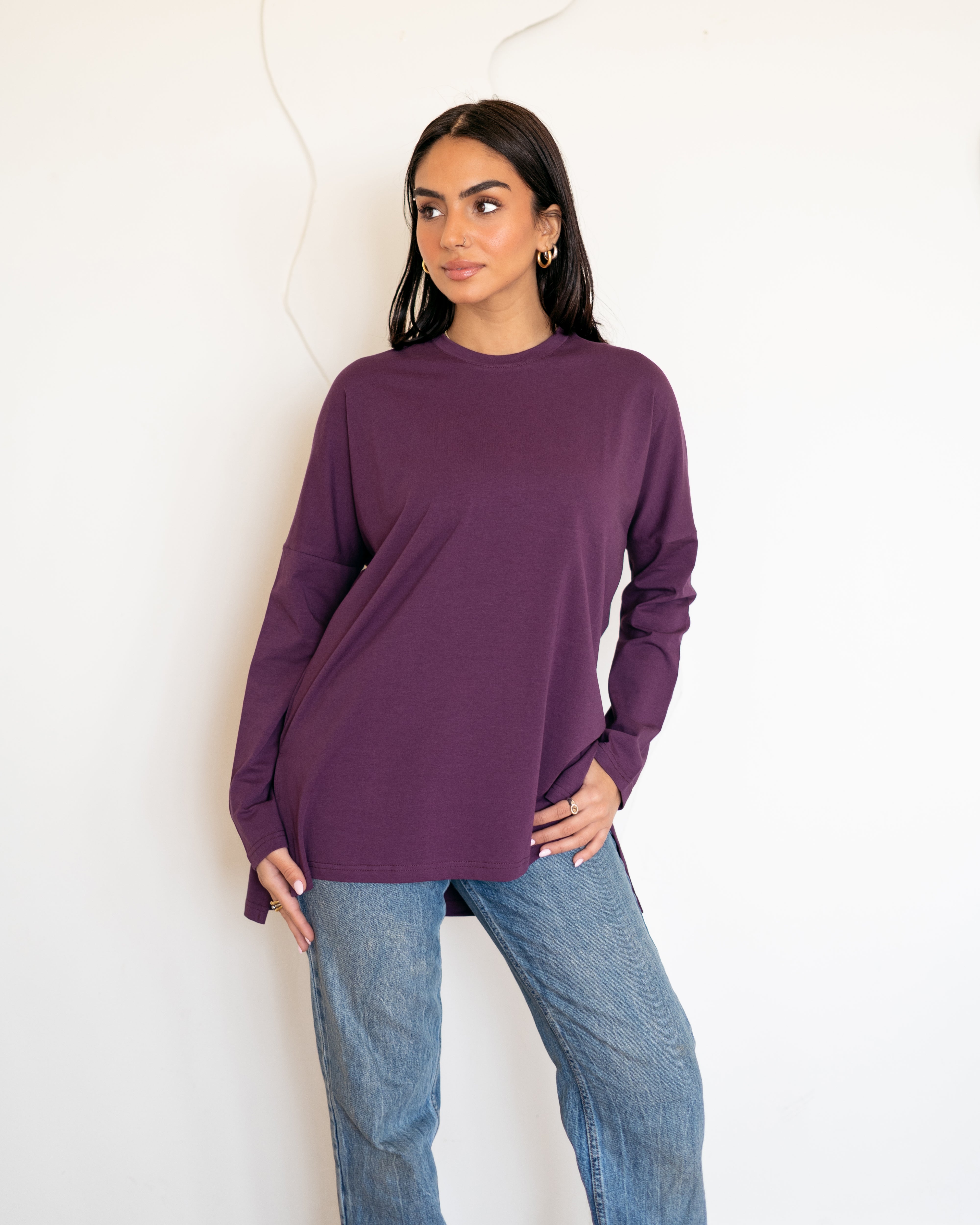 Premium cotton T-shirts - Indigo