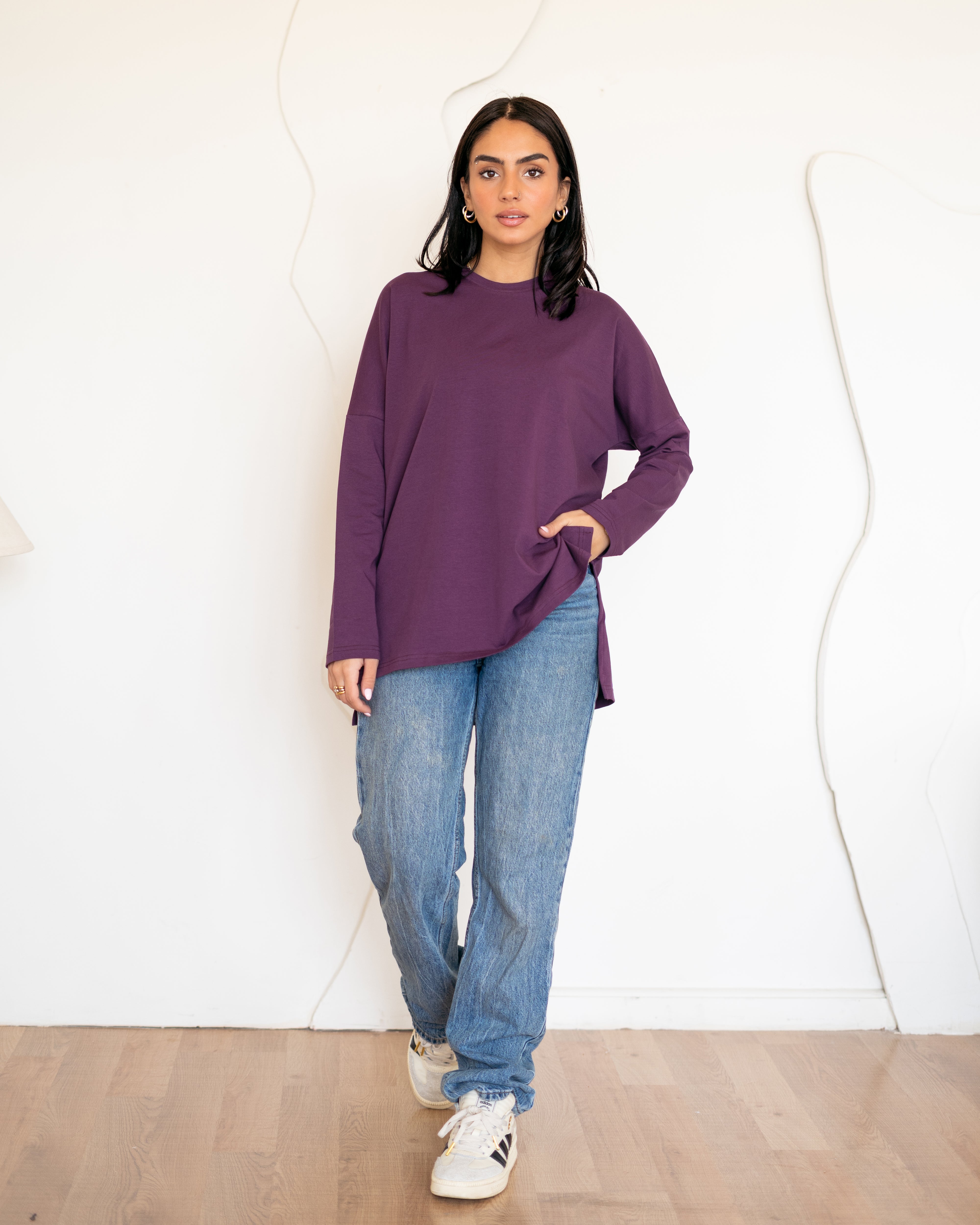 Premium cotton T-shirts - Indigo