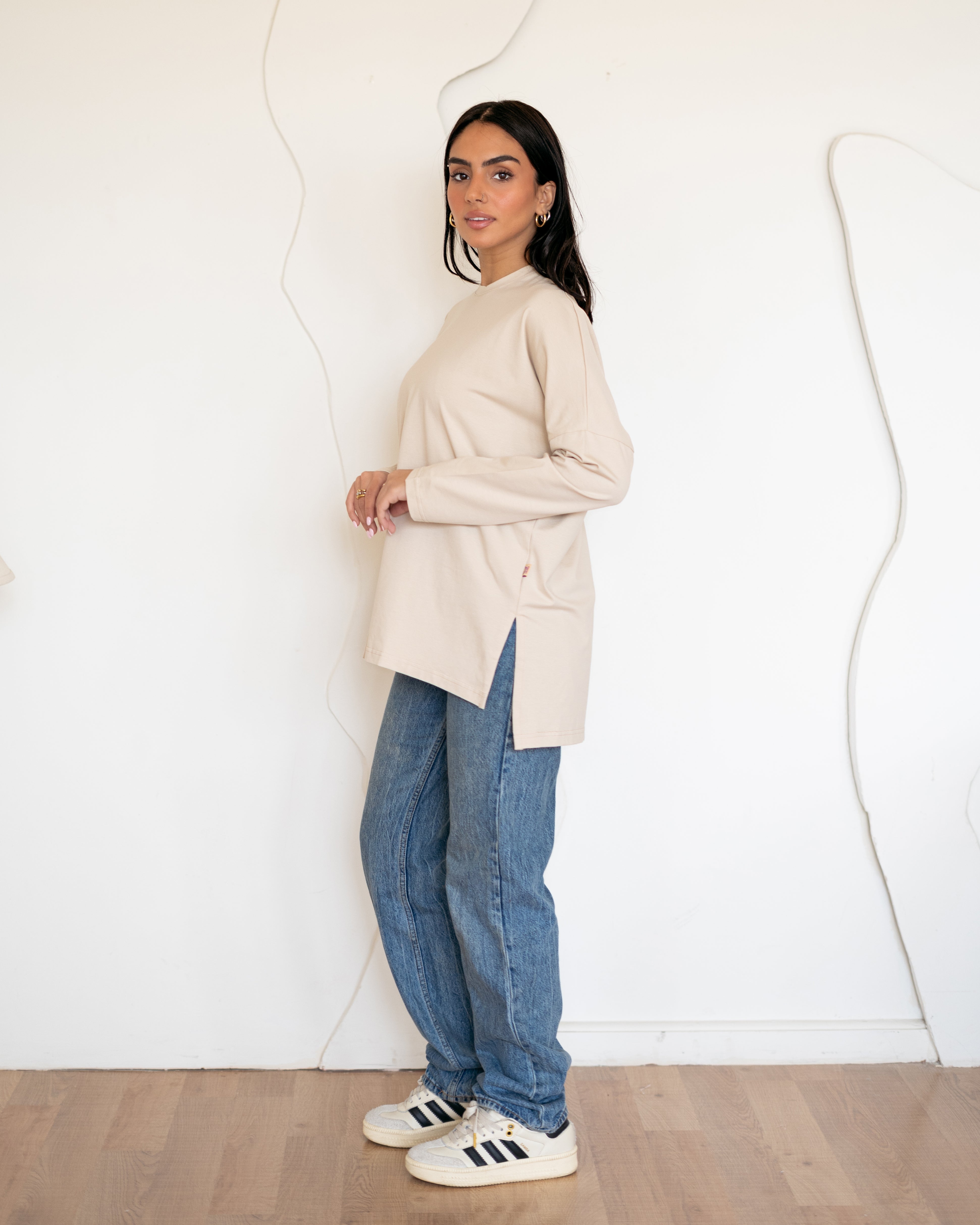 Premium cotton  T-shirts -Bisque