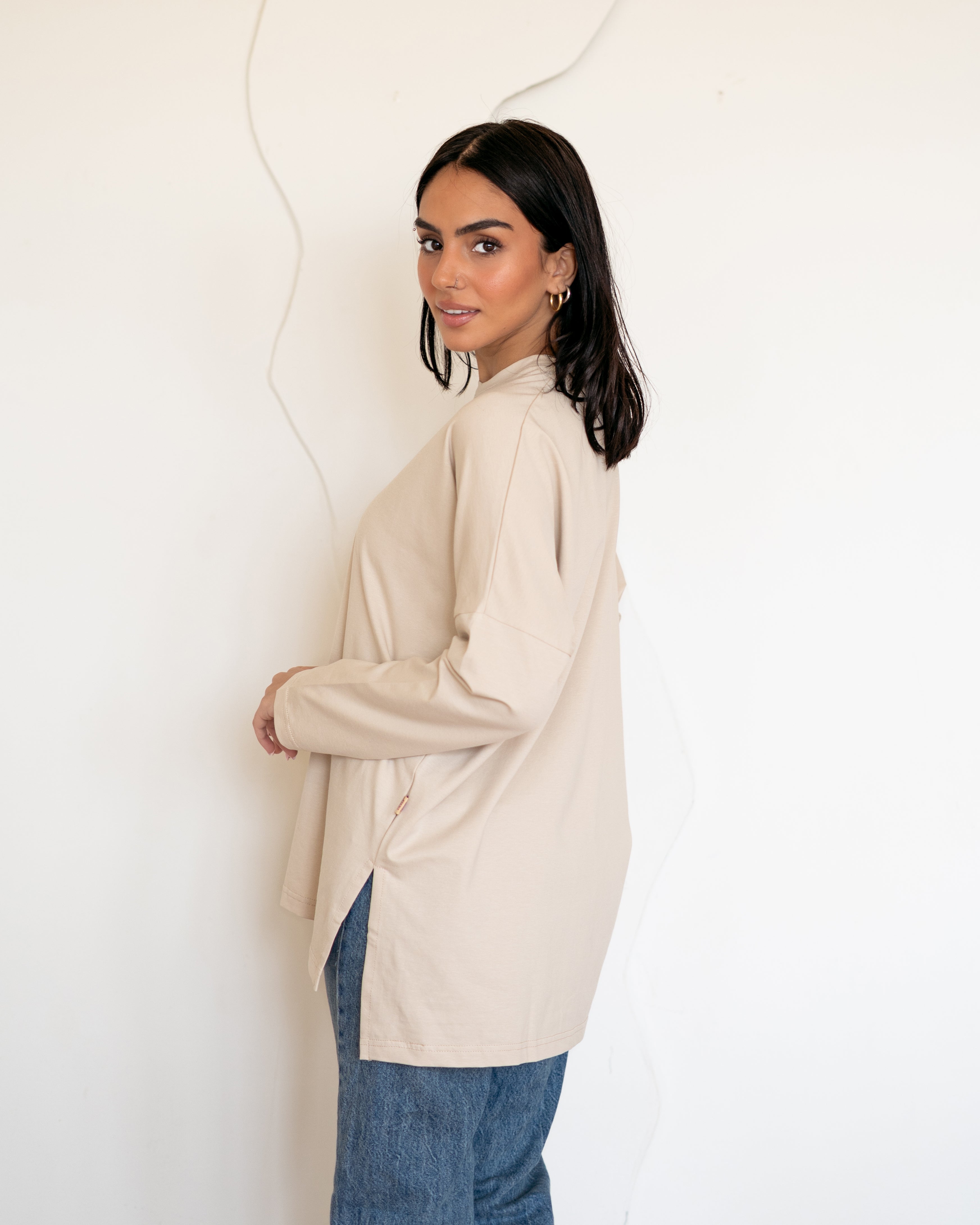 Premium cotton  T-shirts -Bisque