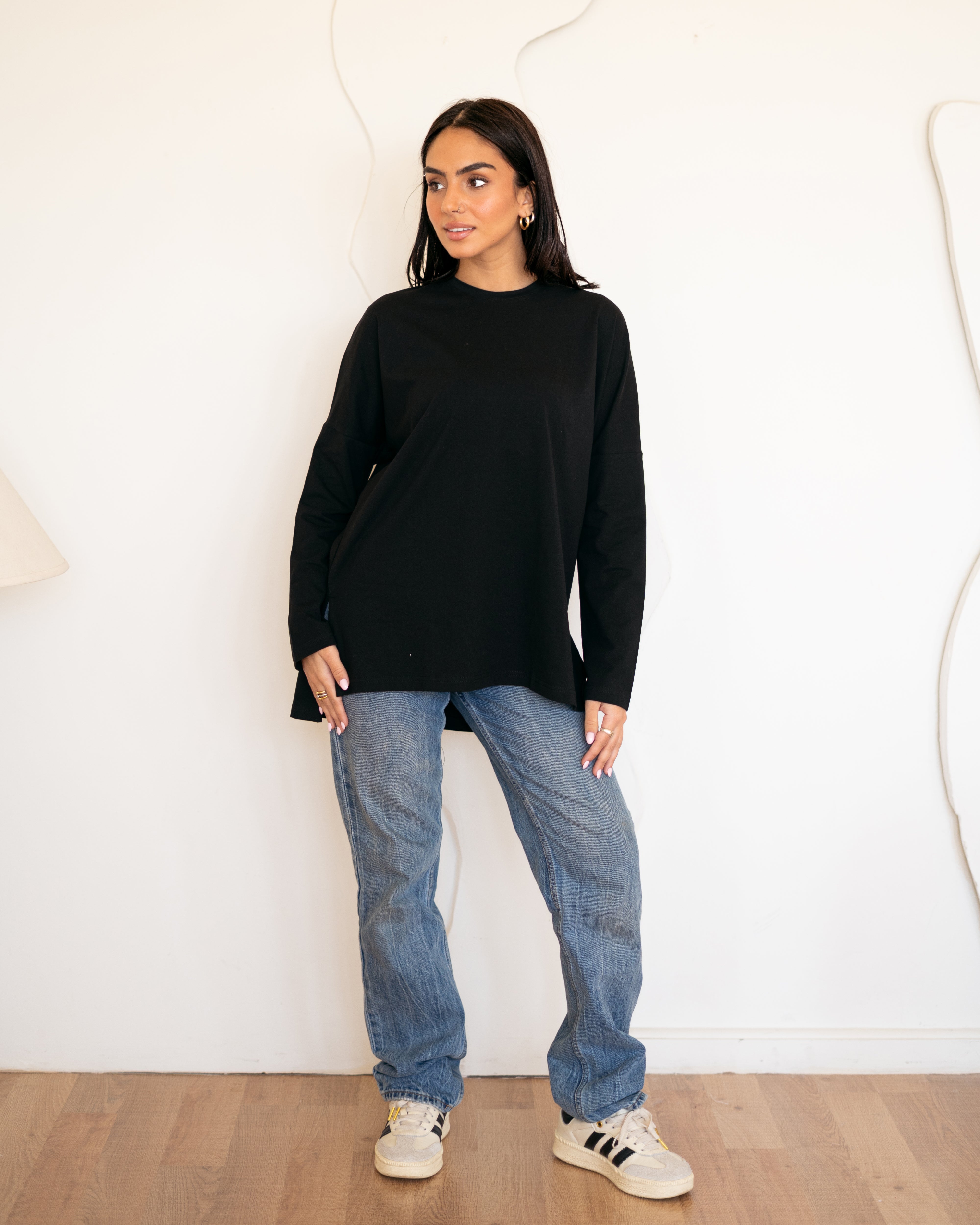 Premium cotton T-shirts -Black