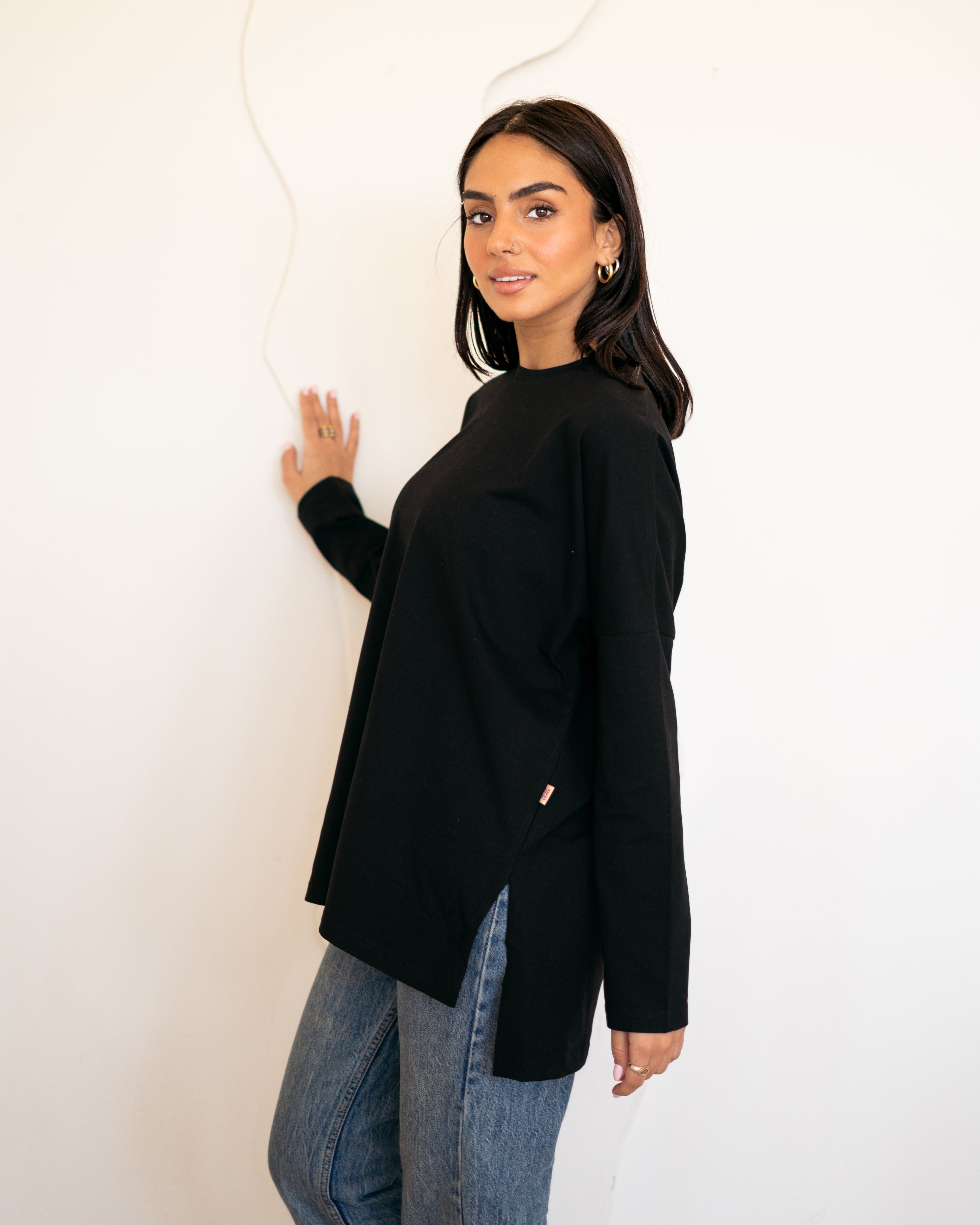 Premium cotton T-shirts -Black