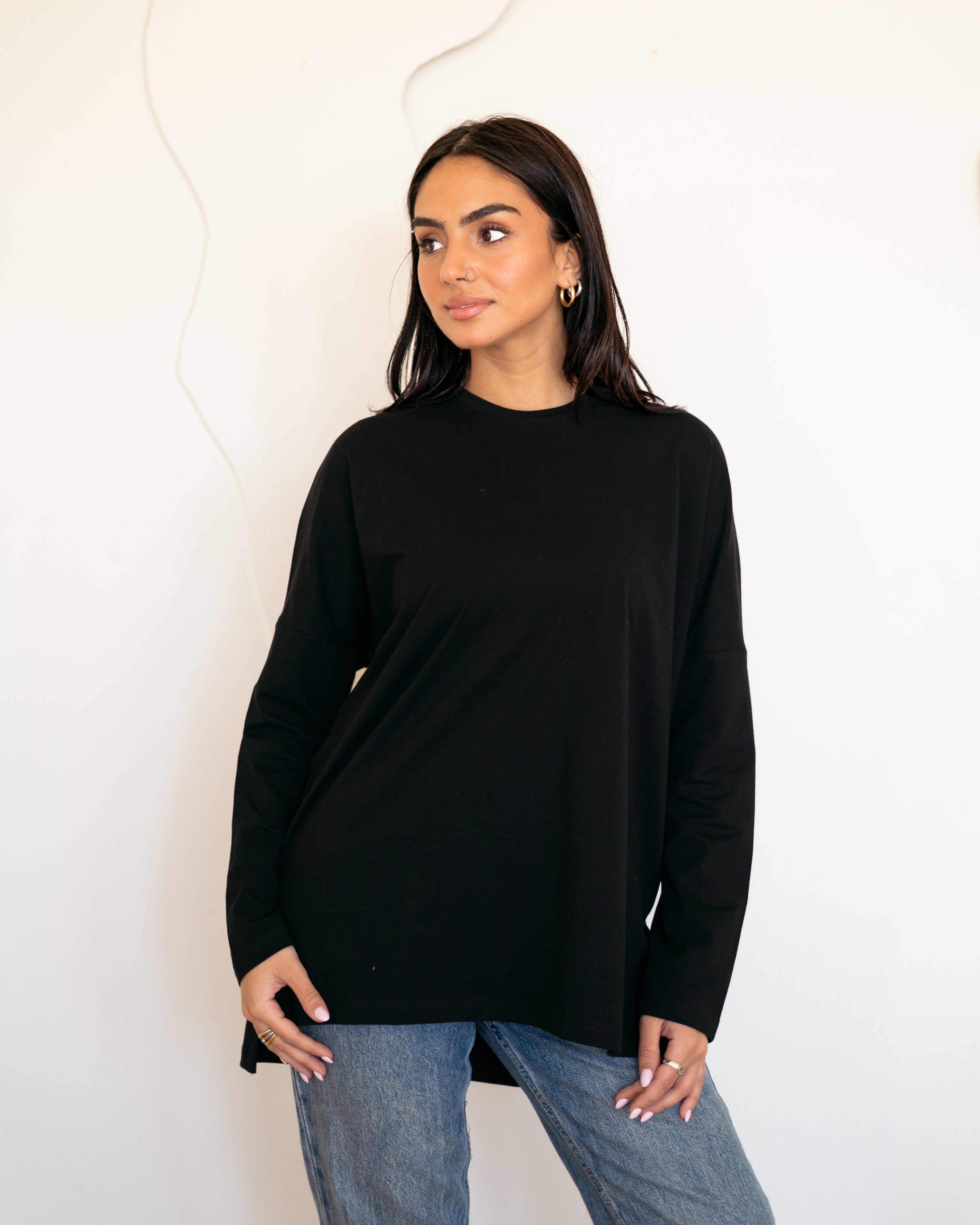 Premium cotton T-shirts -Black