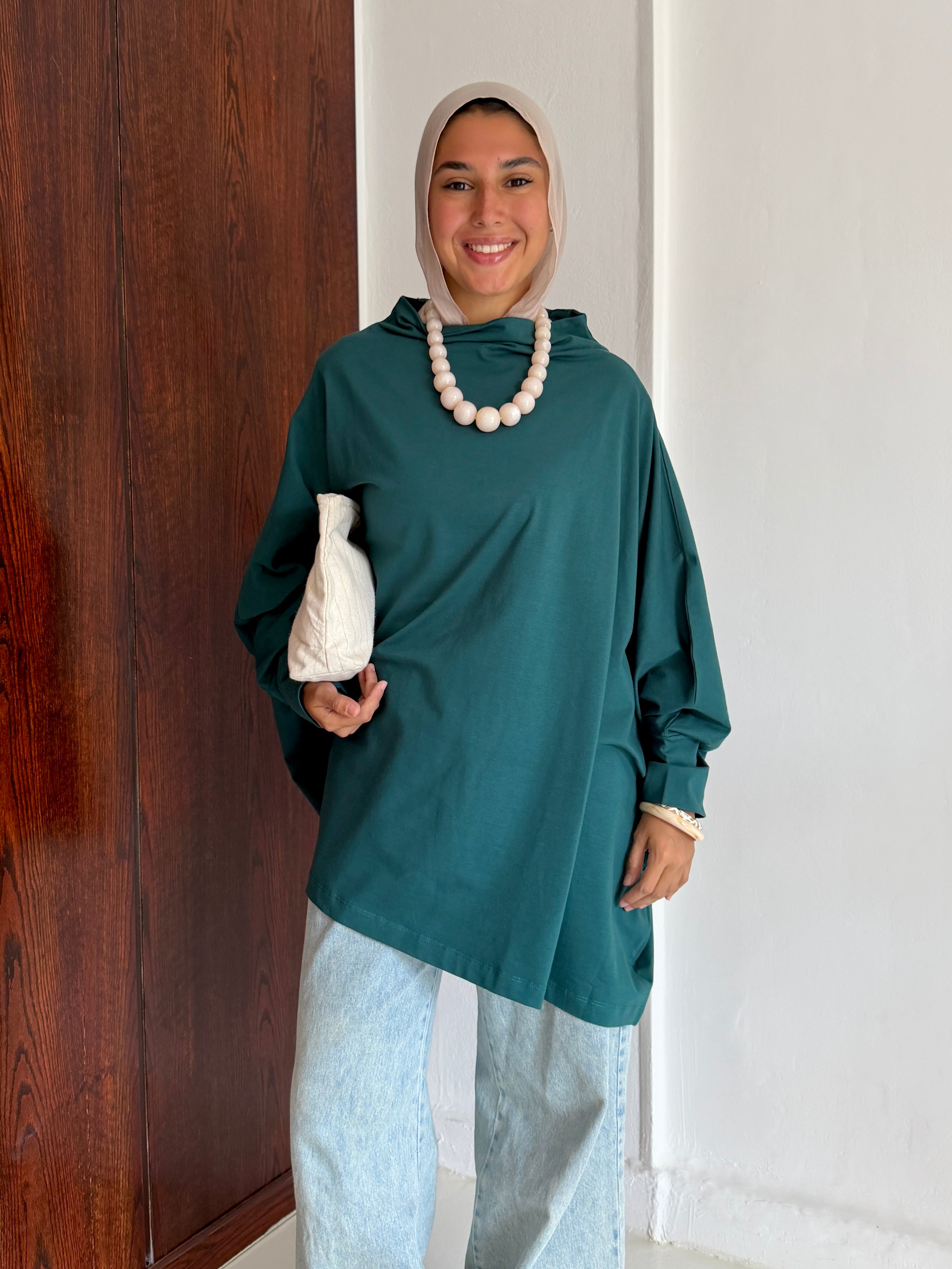 Timeless Oversized Tee -TEAL