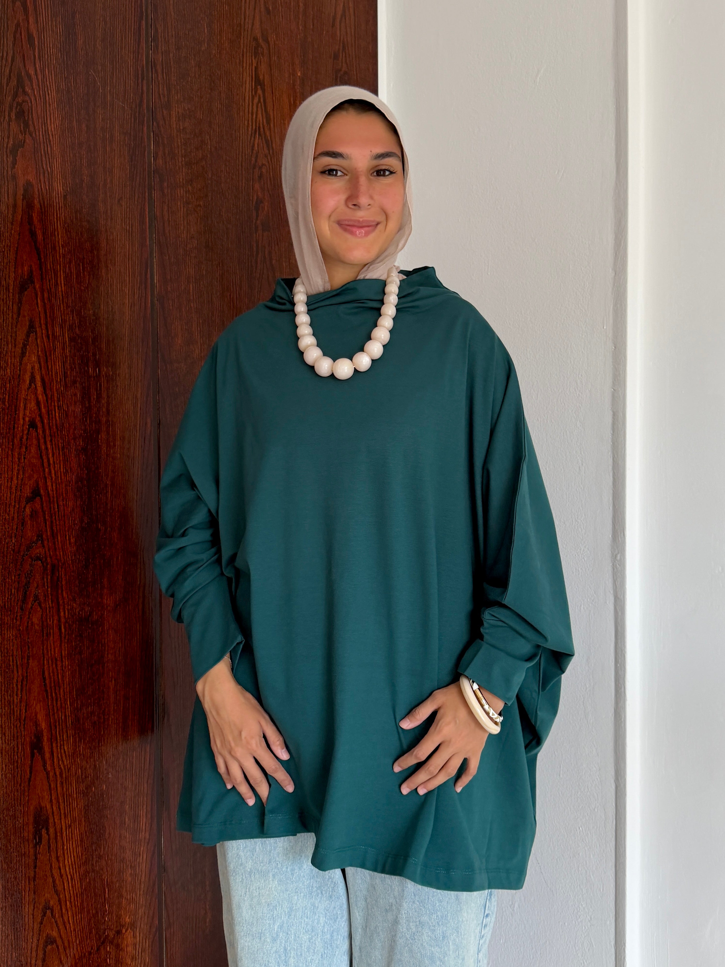 Timeless Oversized Tee -TEAL