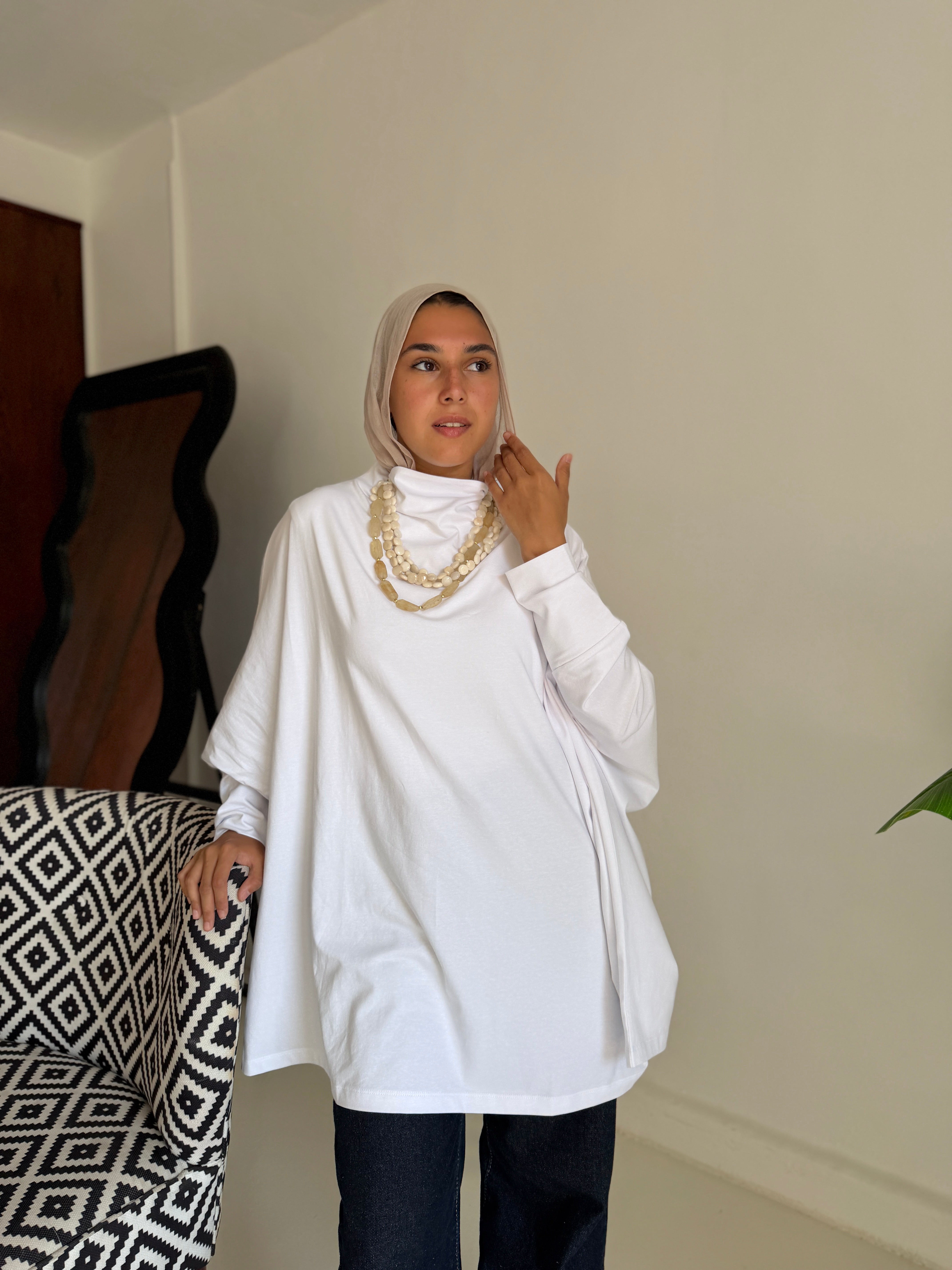Timeless Oversized Tee - white