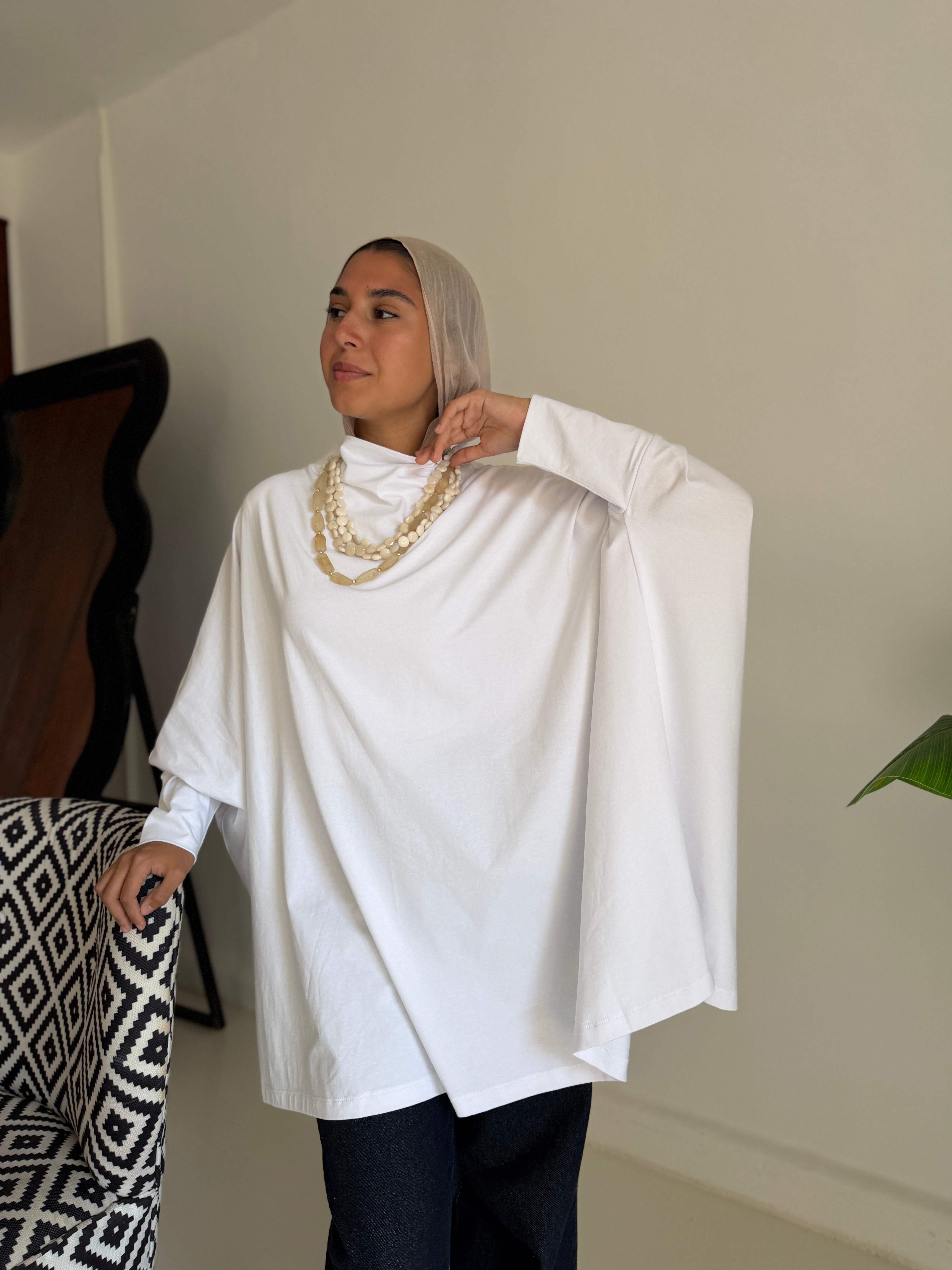 Timeless Oversized Tee - white