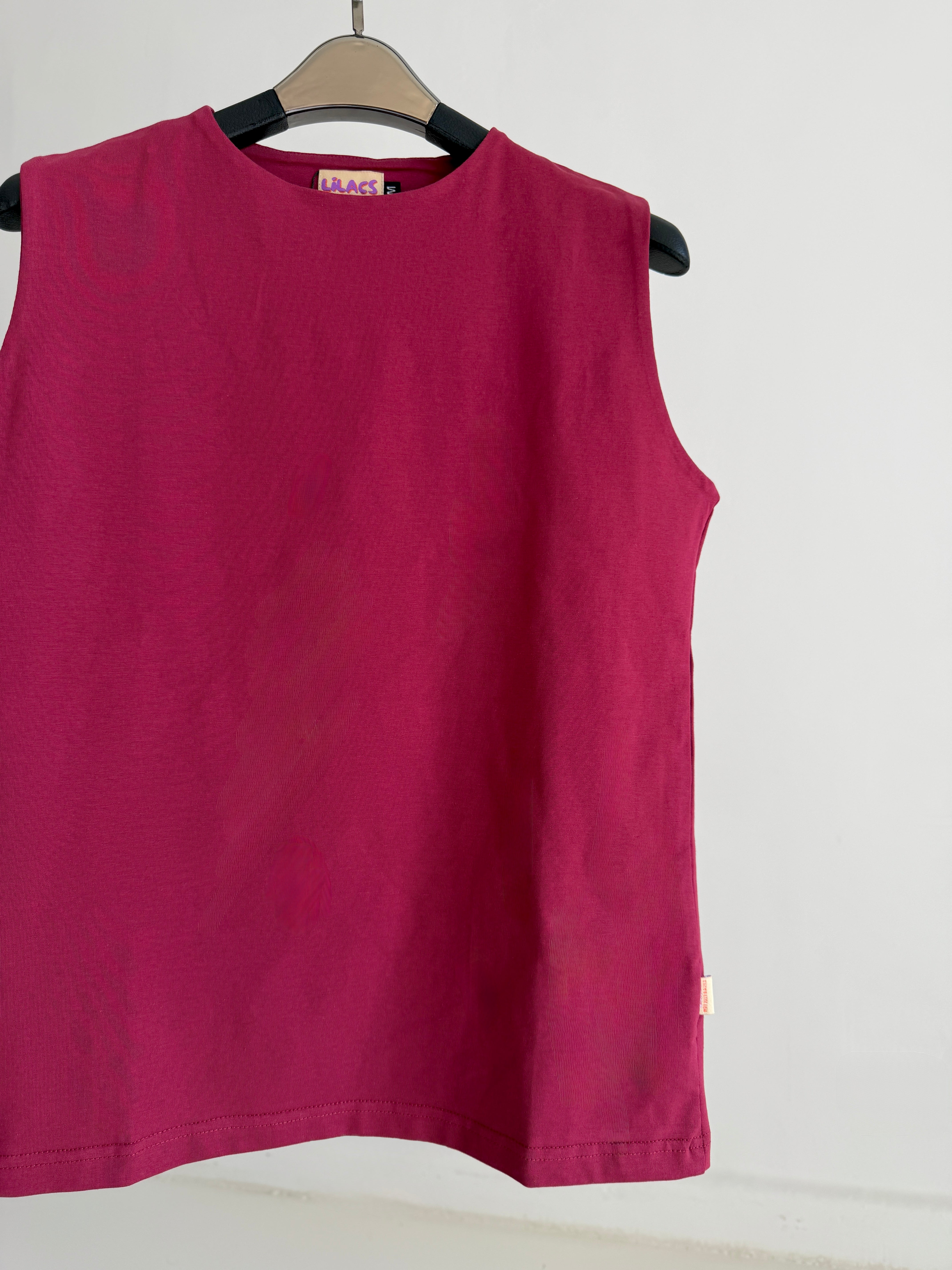 Plain Basic Top- maroon