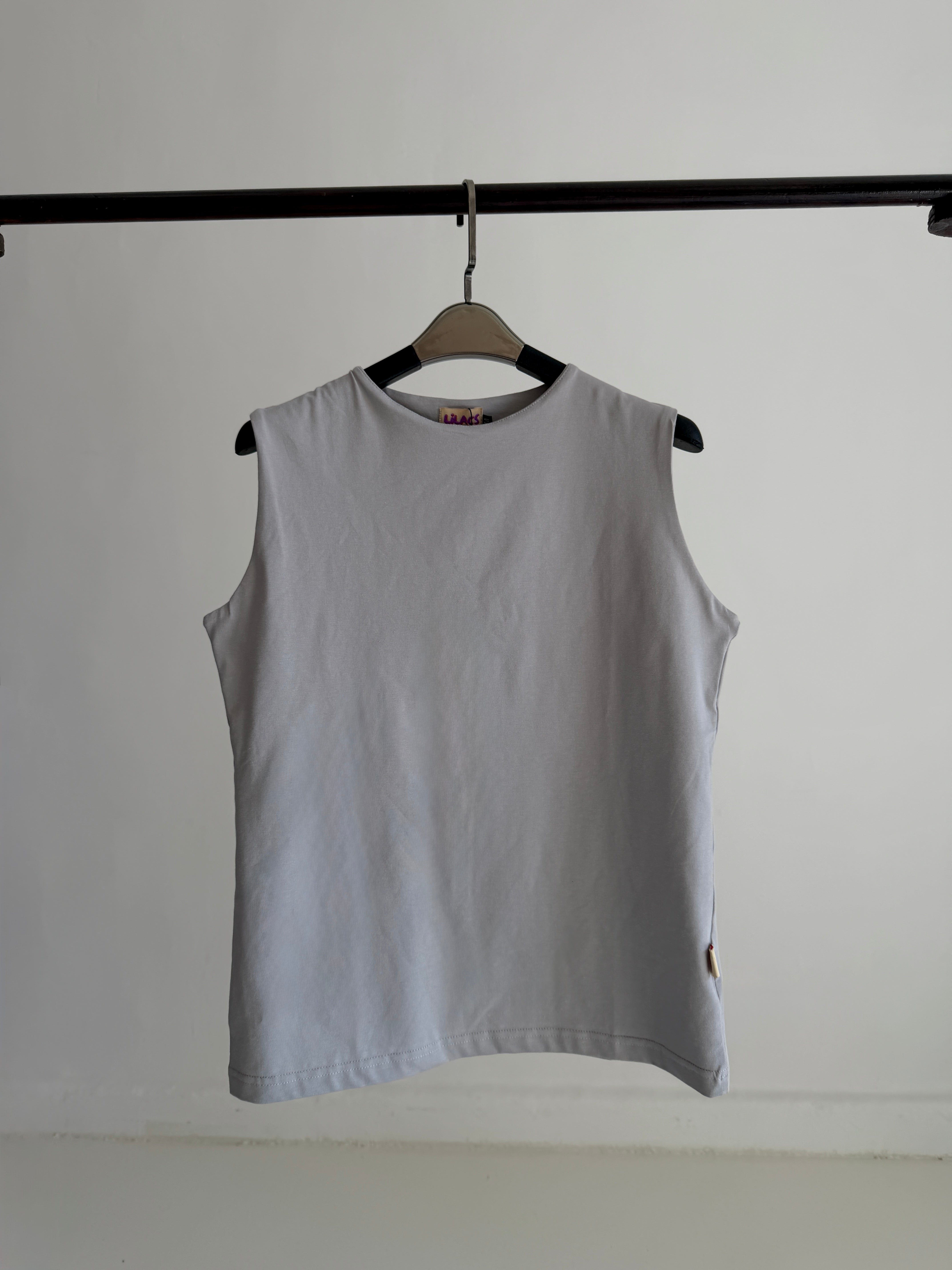 Plain Basic Top- Light gray