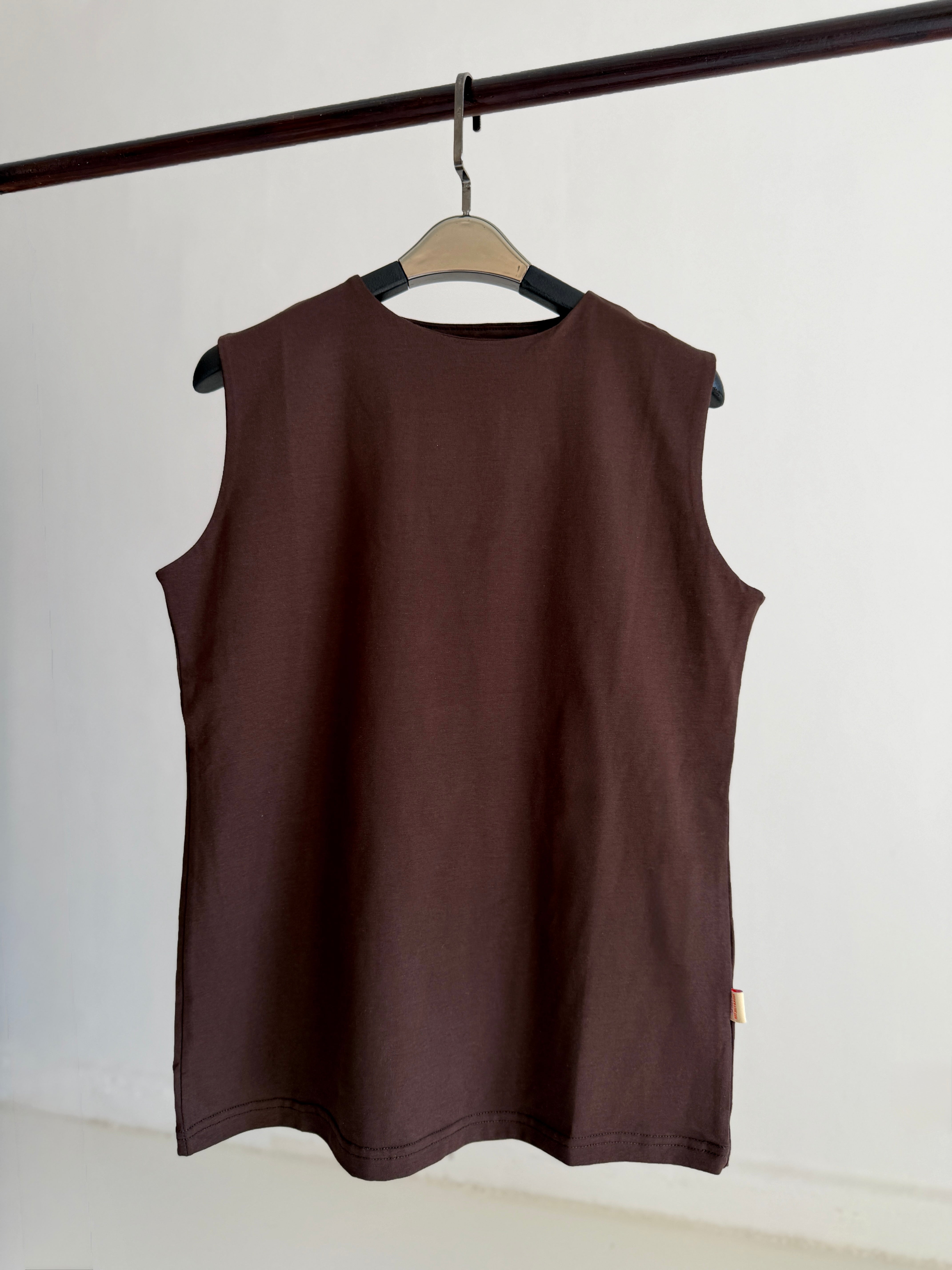 Plain Basic Top- chocolate