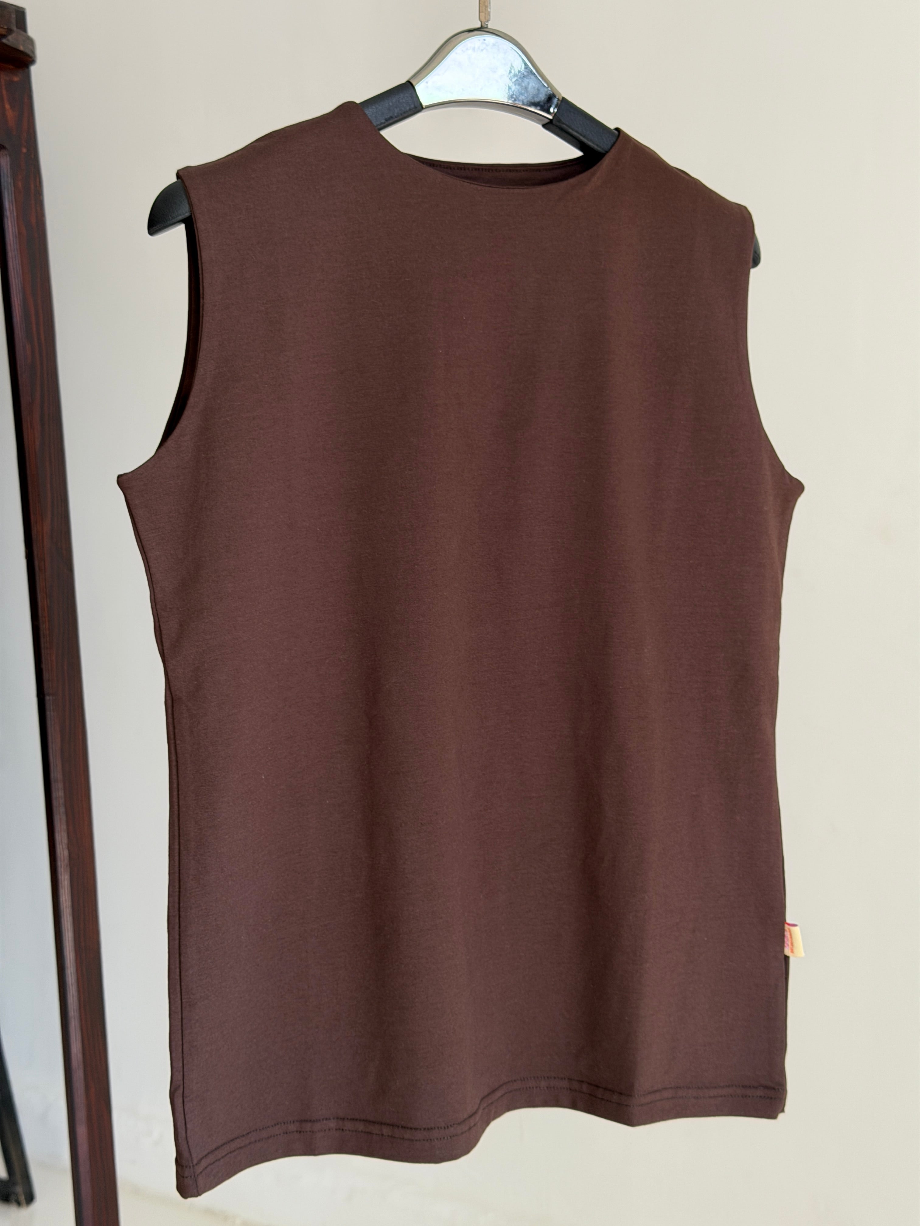 Plain Basic Top- chocolate