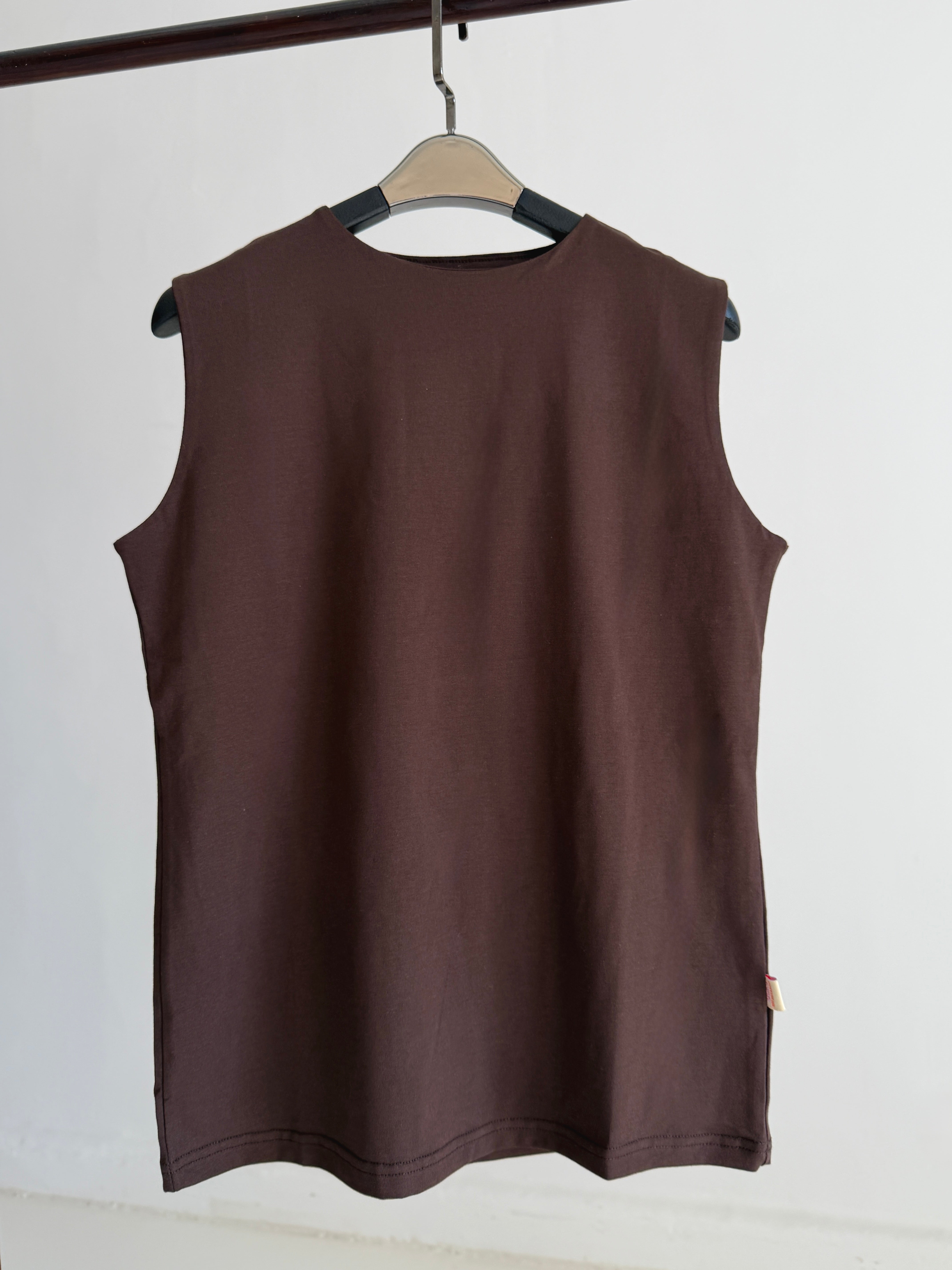 Plain Basic Top- chocolate