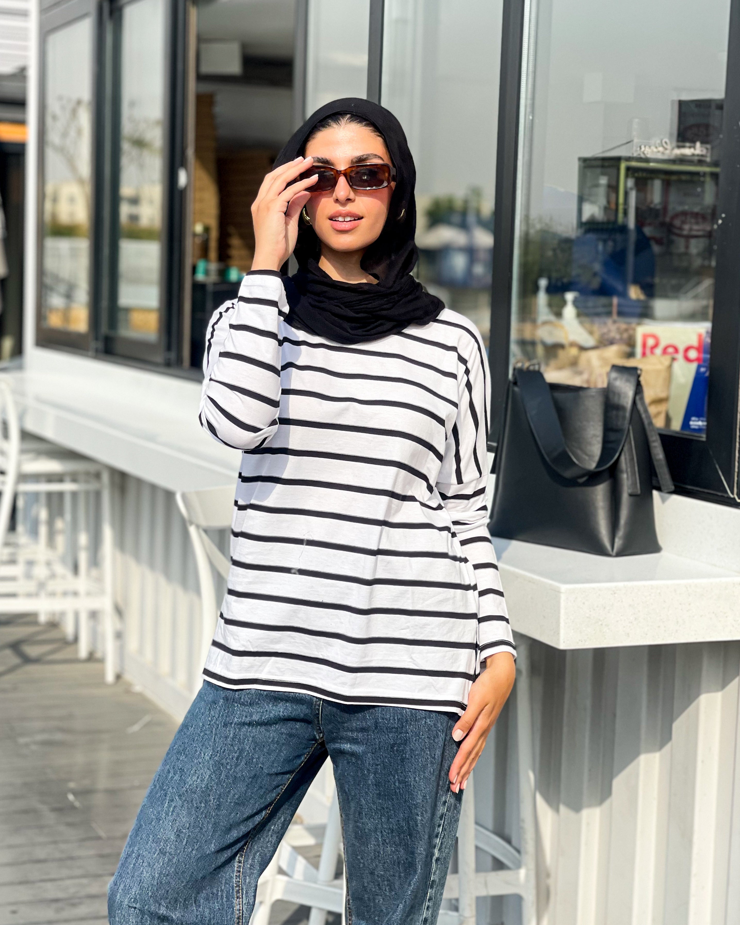 White striped outlet