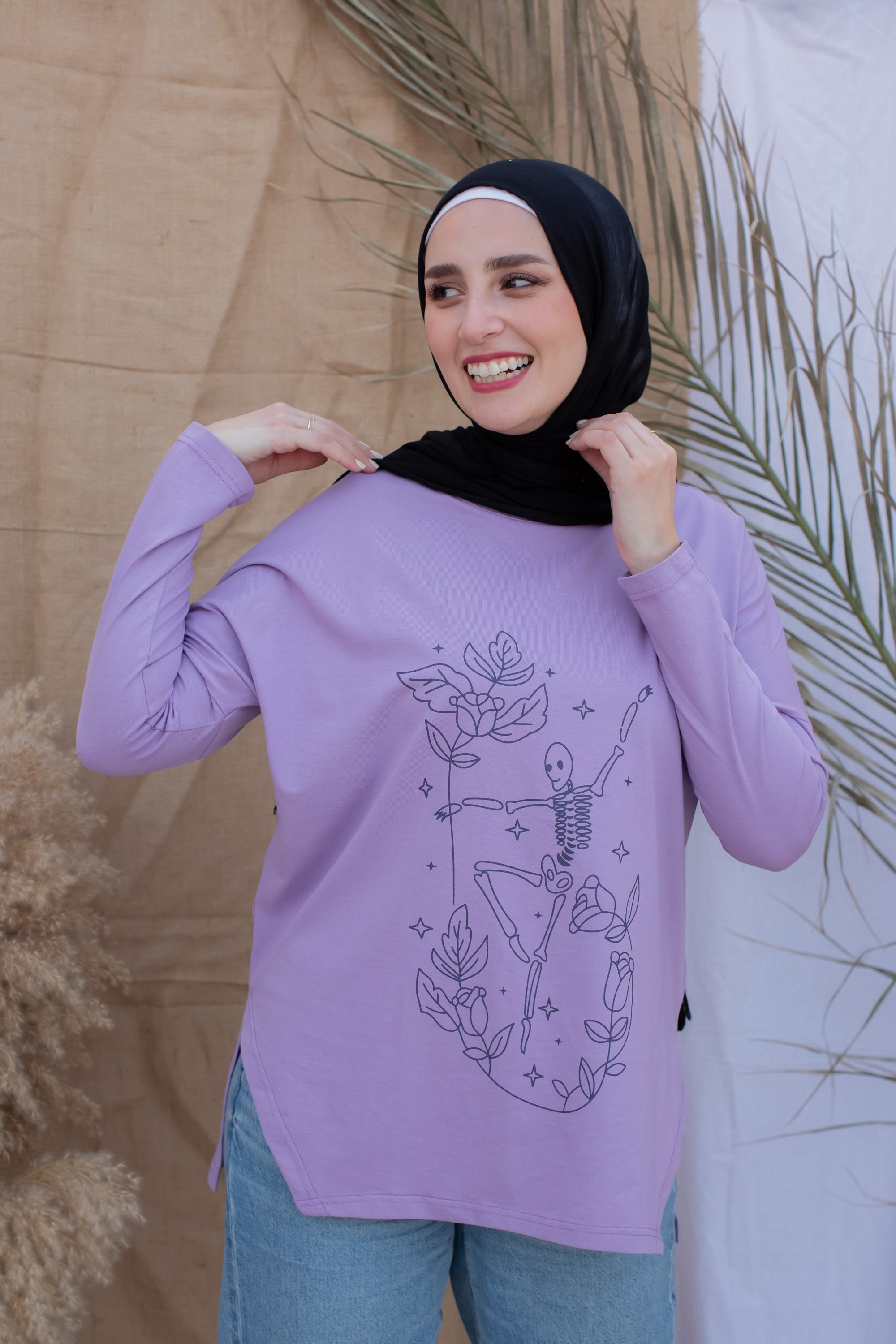 Purple Printed T-Shirt