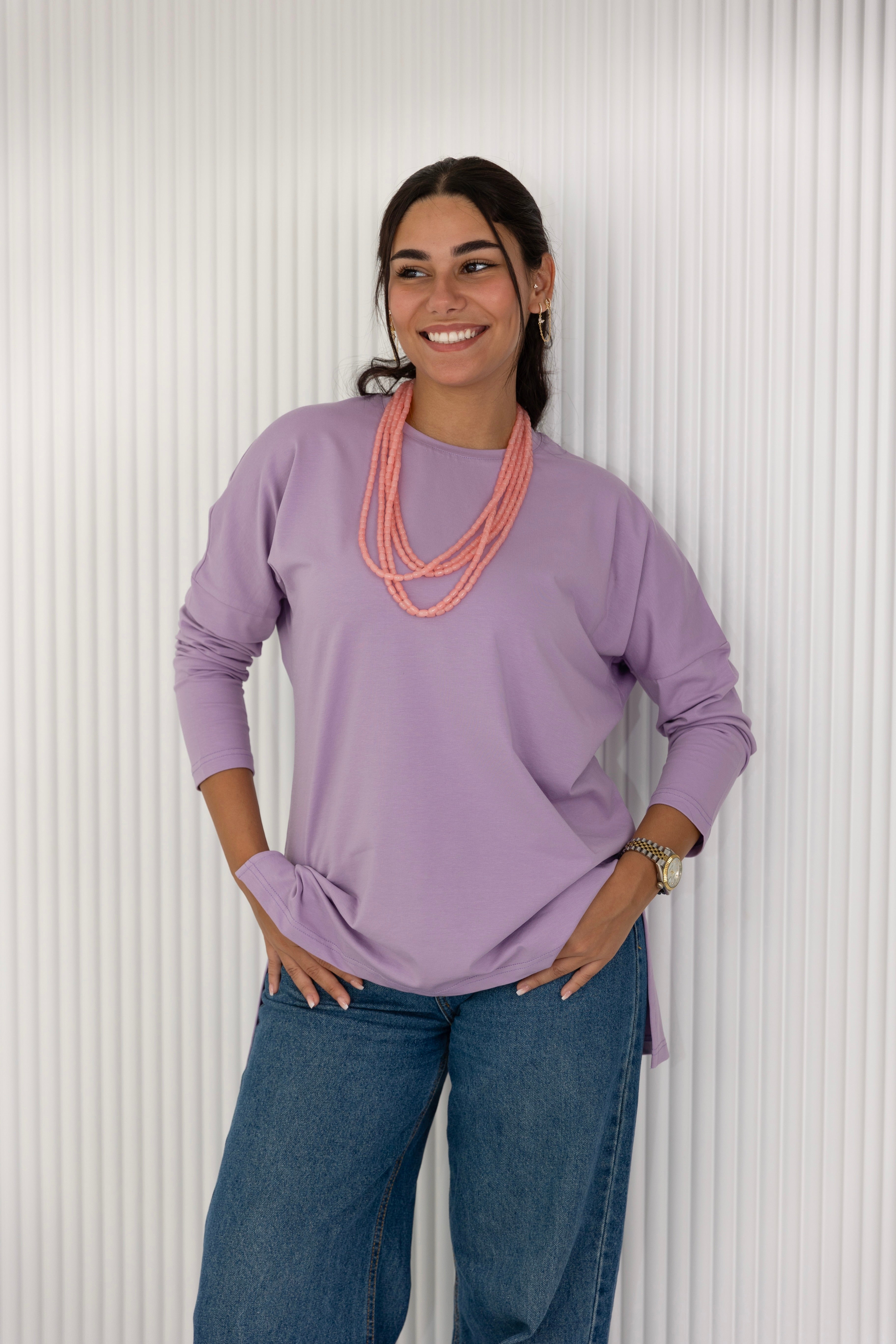Premium cotton  T-shirts -lavender