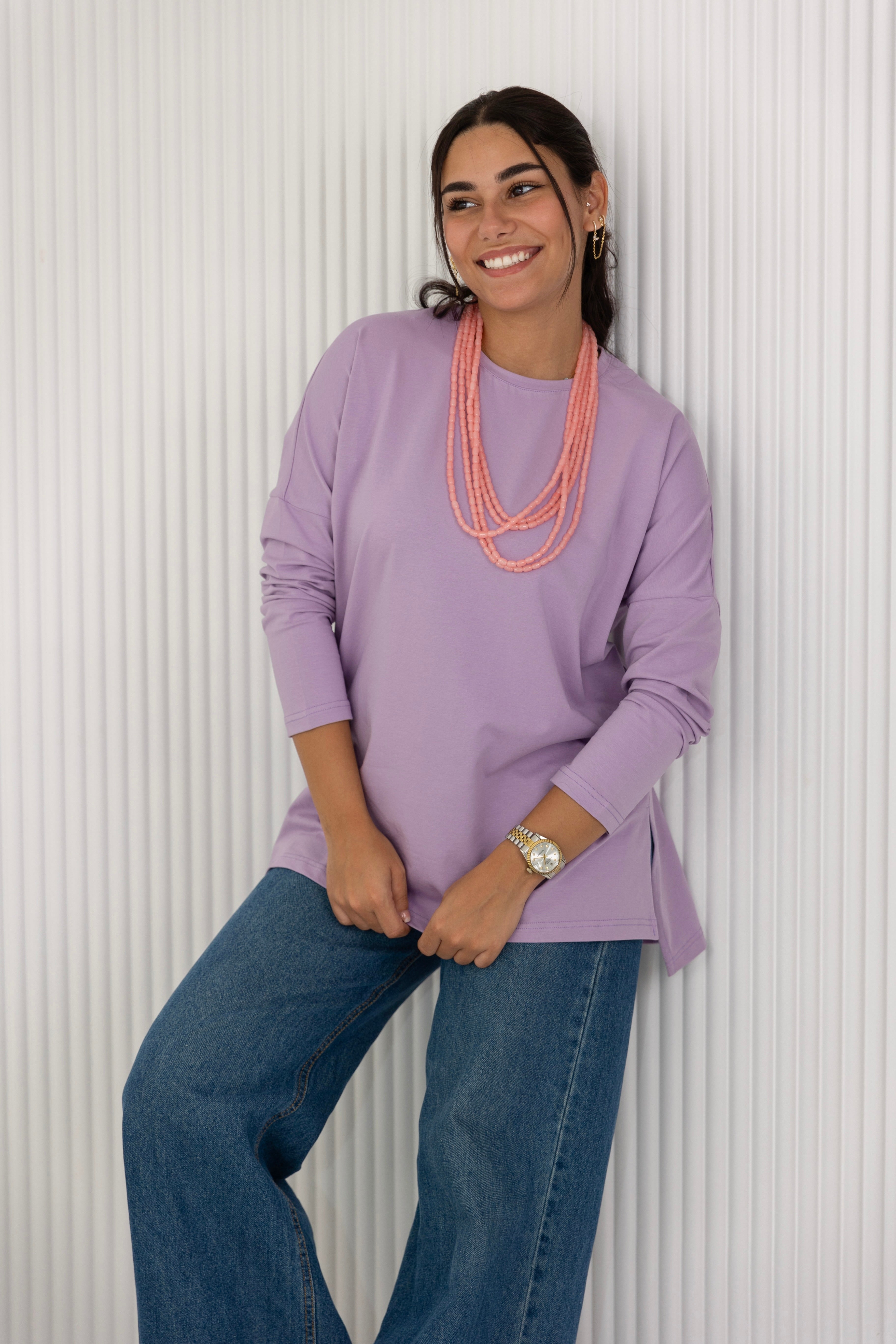 Premium cotton  T-shirts -lavender