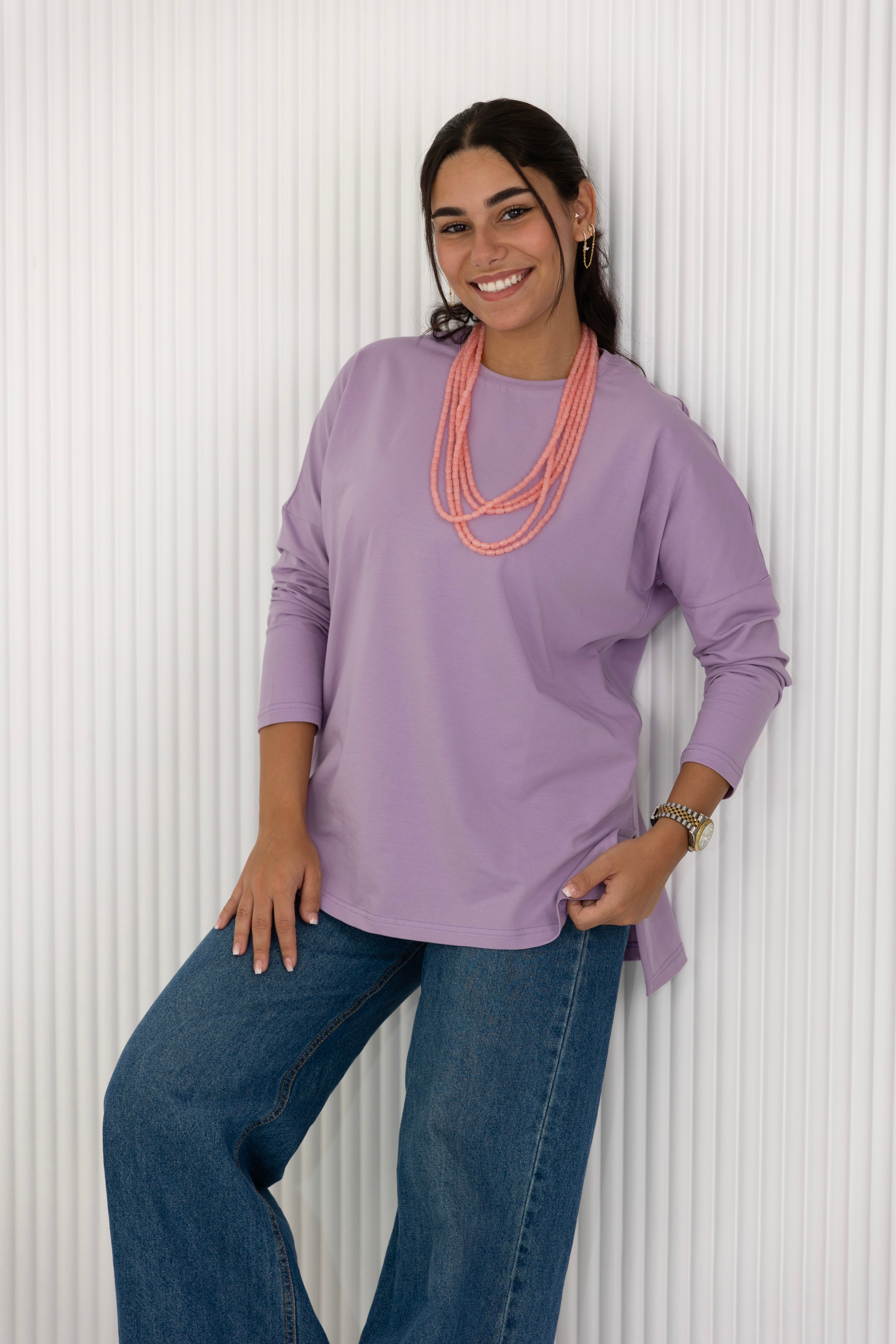 Premium cotton  T-shirts -lavender