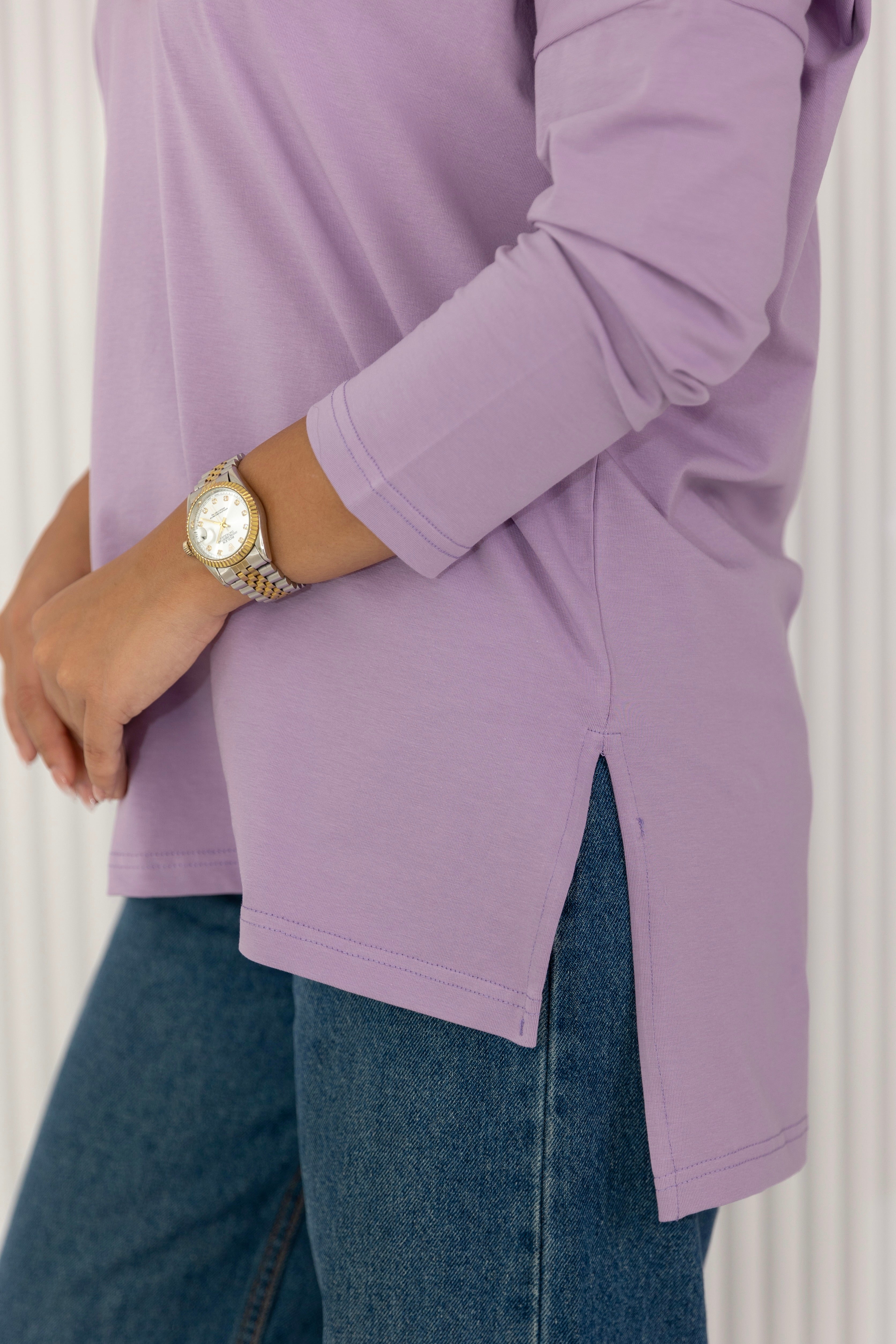 Premium cotton  T-shirts -lavender