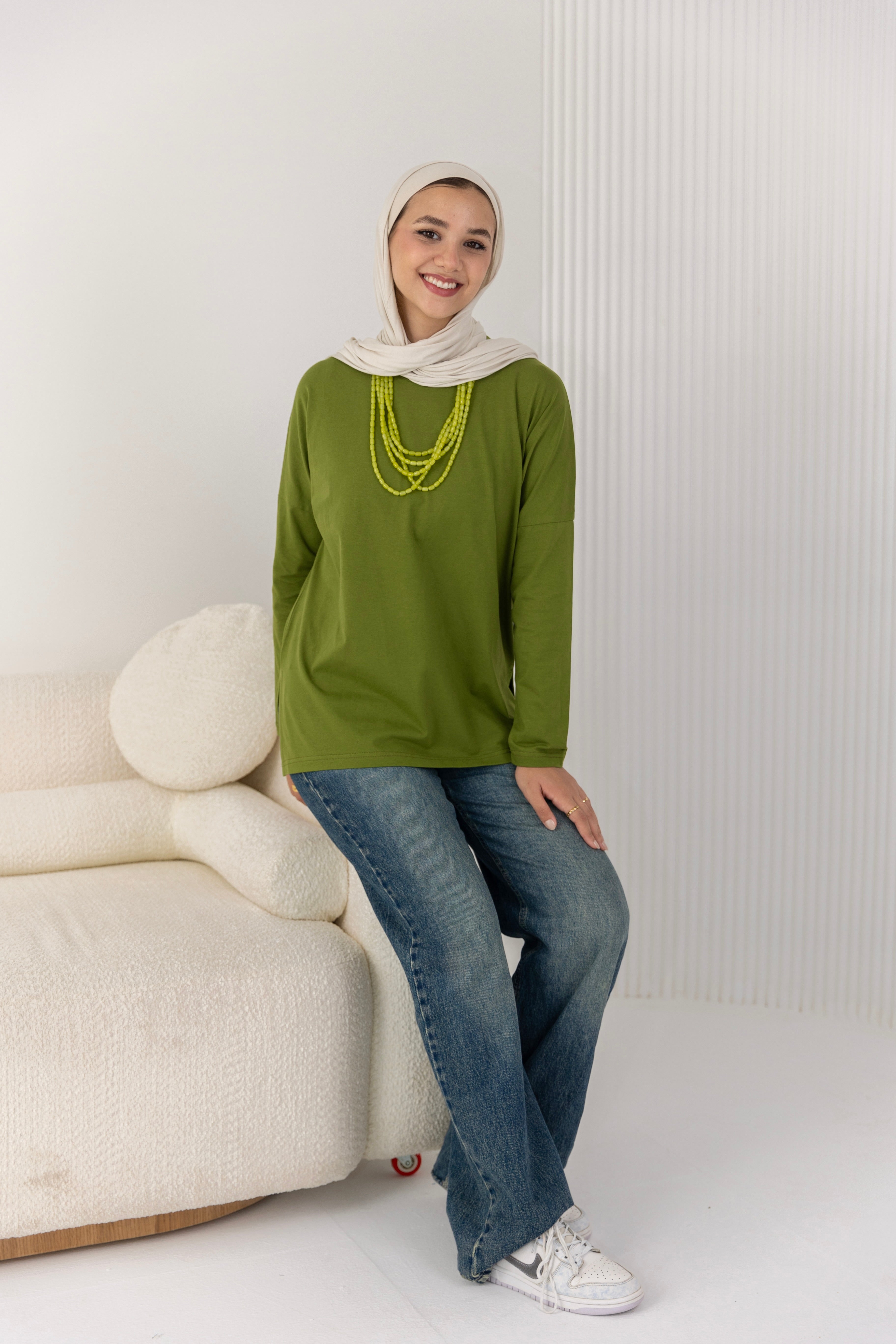 Premium cotton  T-shirts -Olive