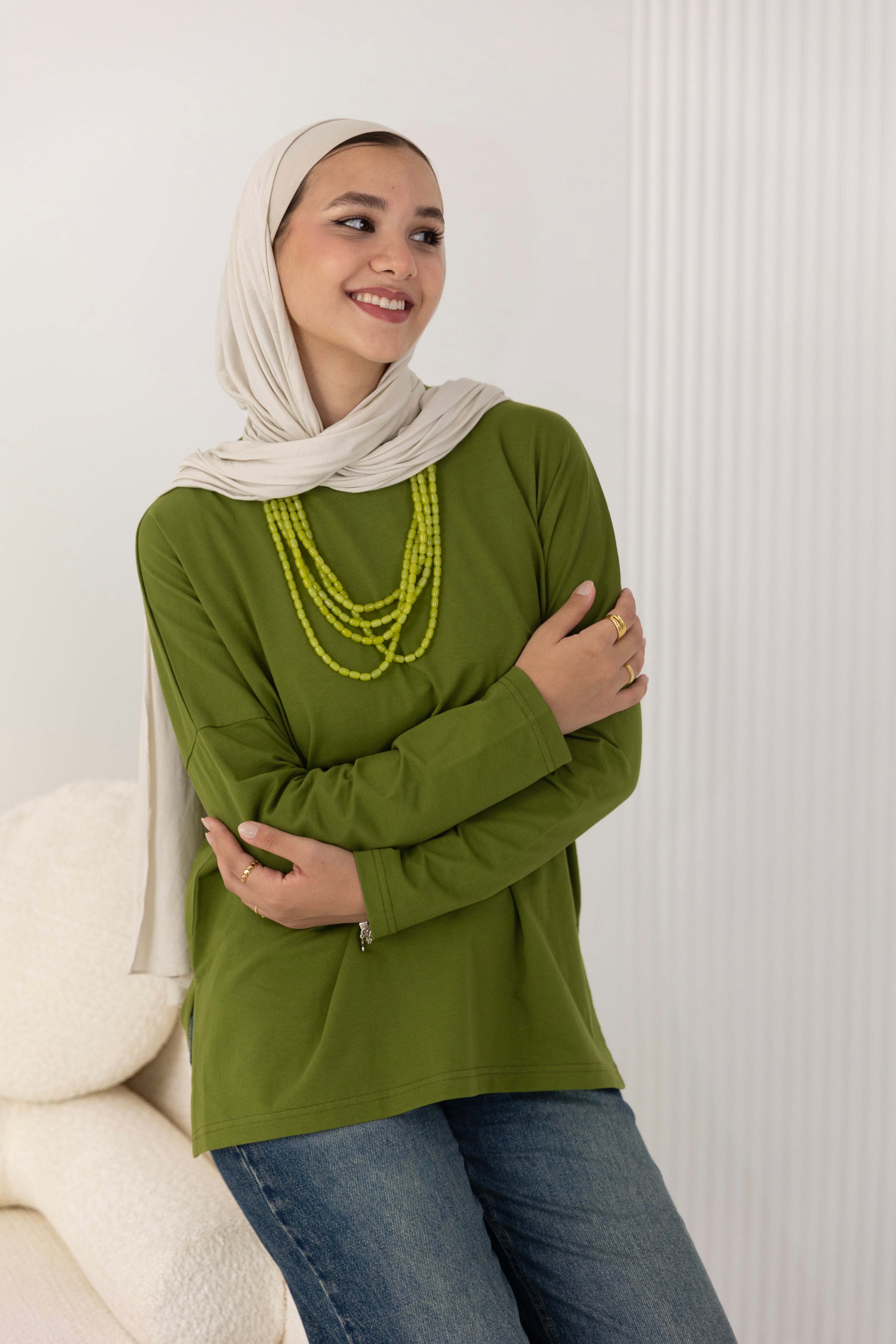 Premium cotton  T-shirts -Olive
