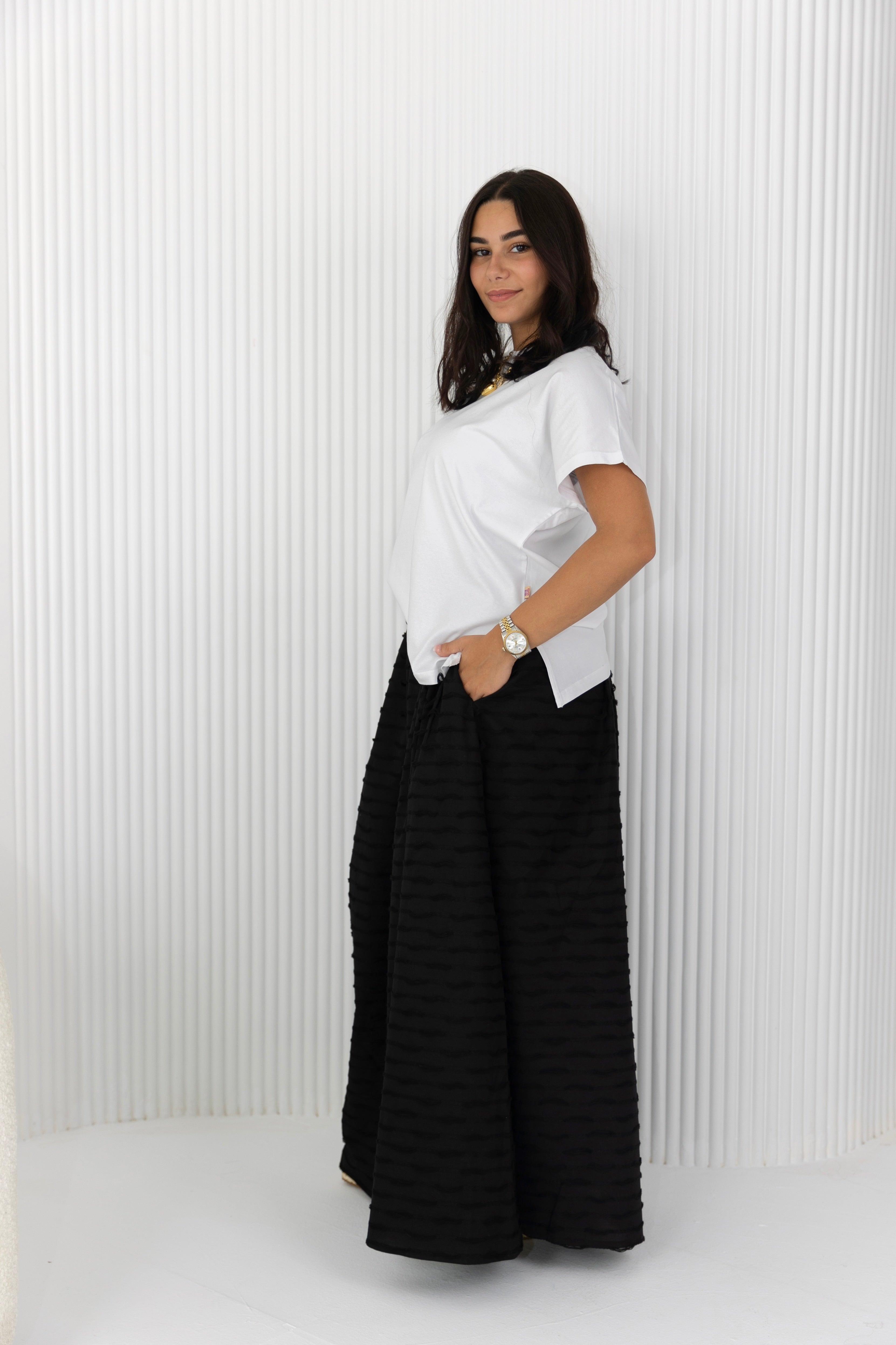 Noir Flowy Skirt