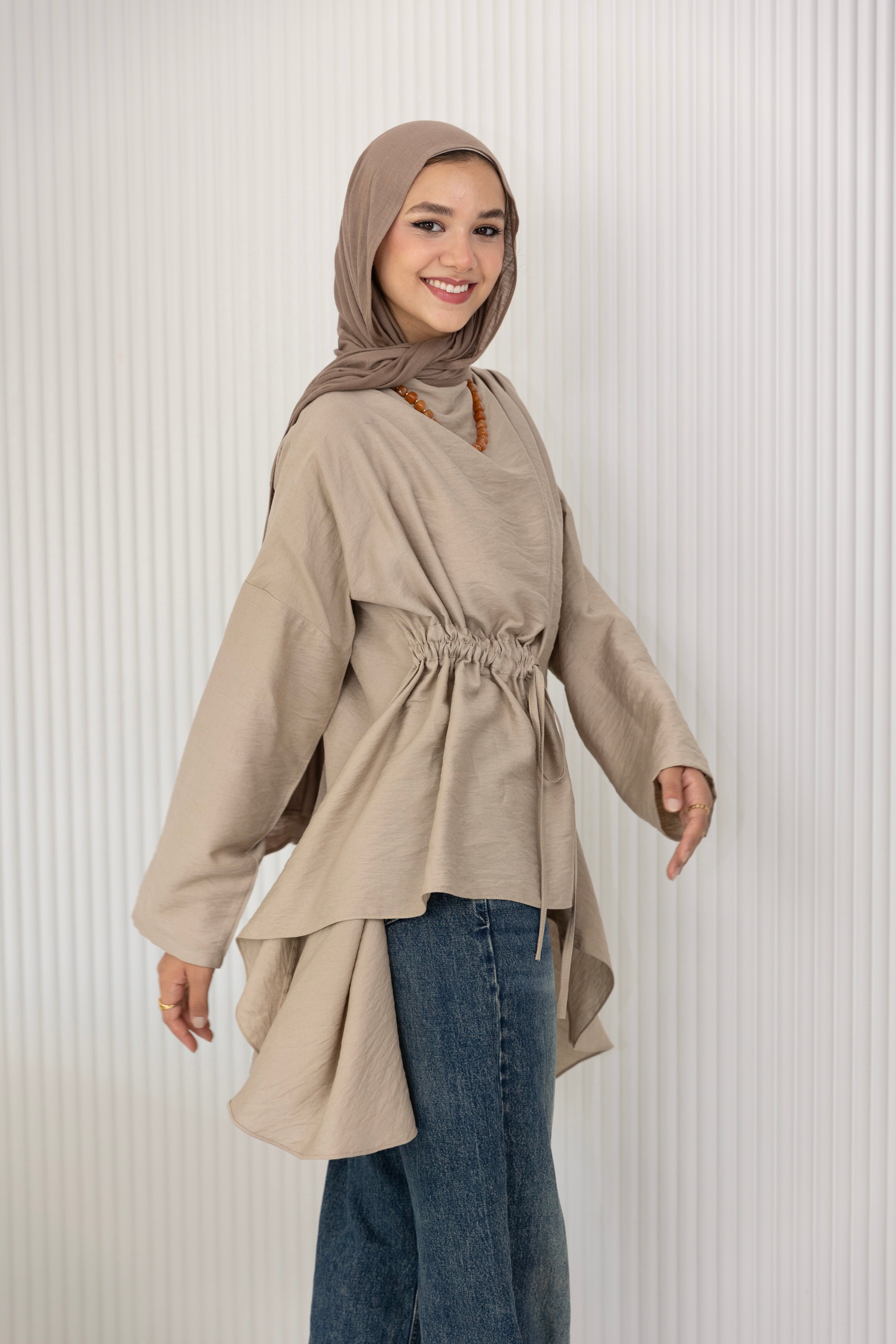 Soft Drape Tie-Top