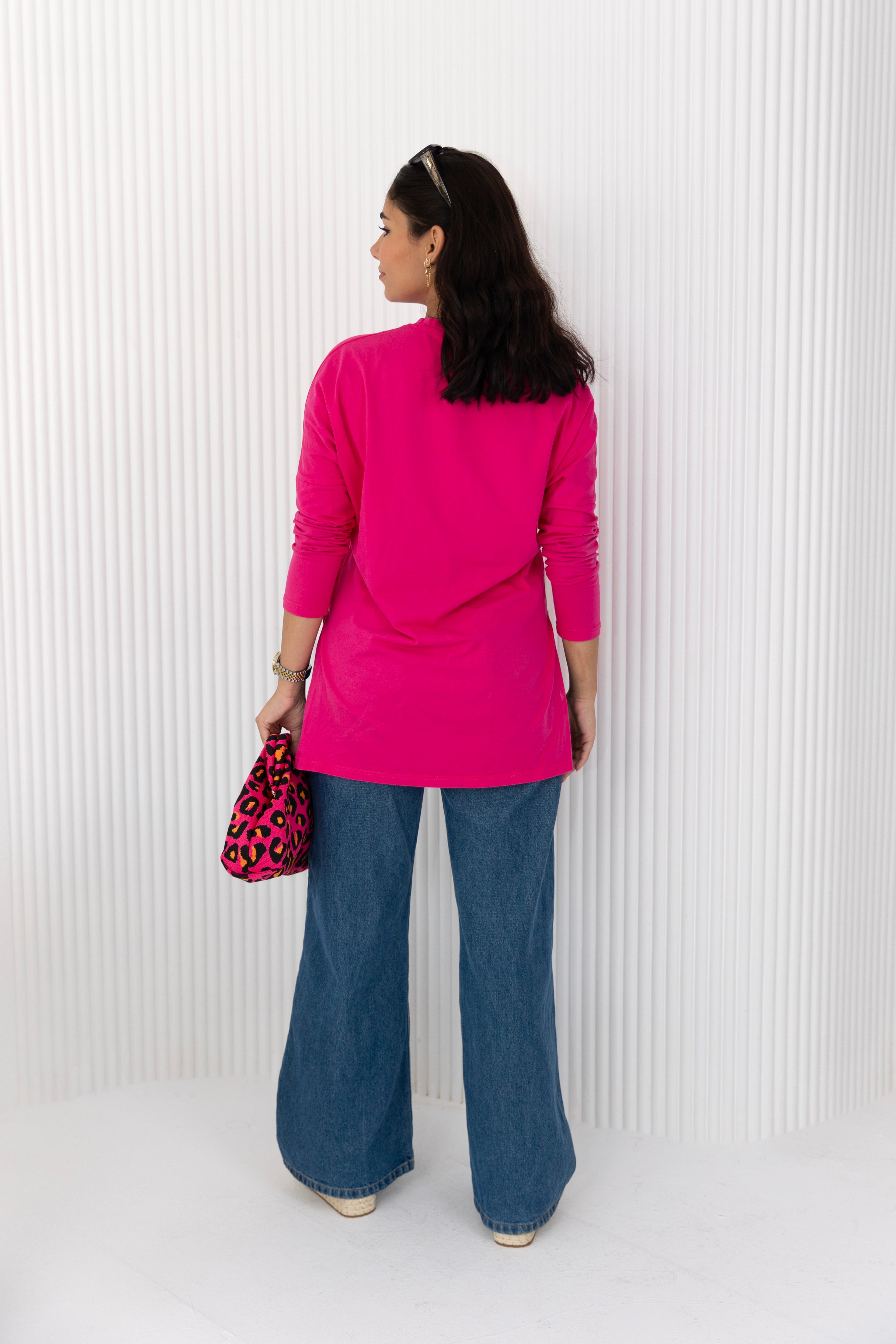 Premium cotton T-shirts - Hot Pink