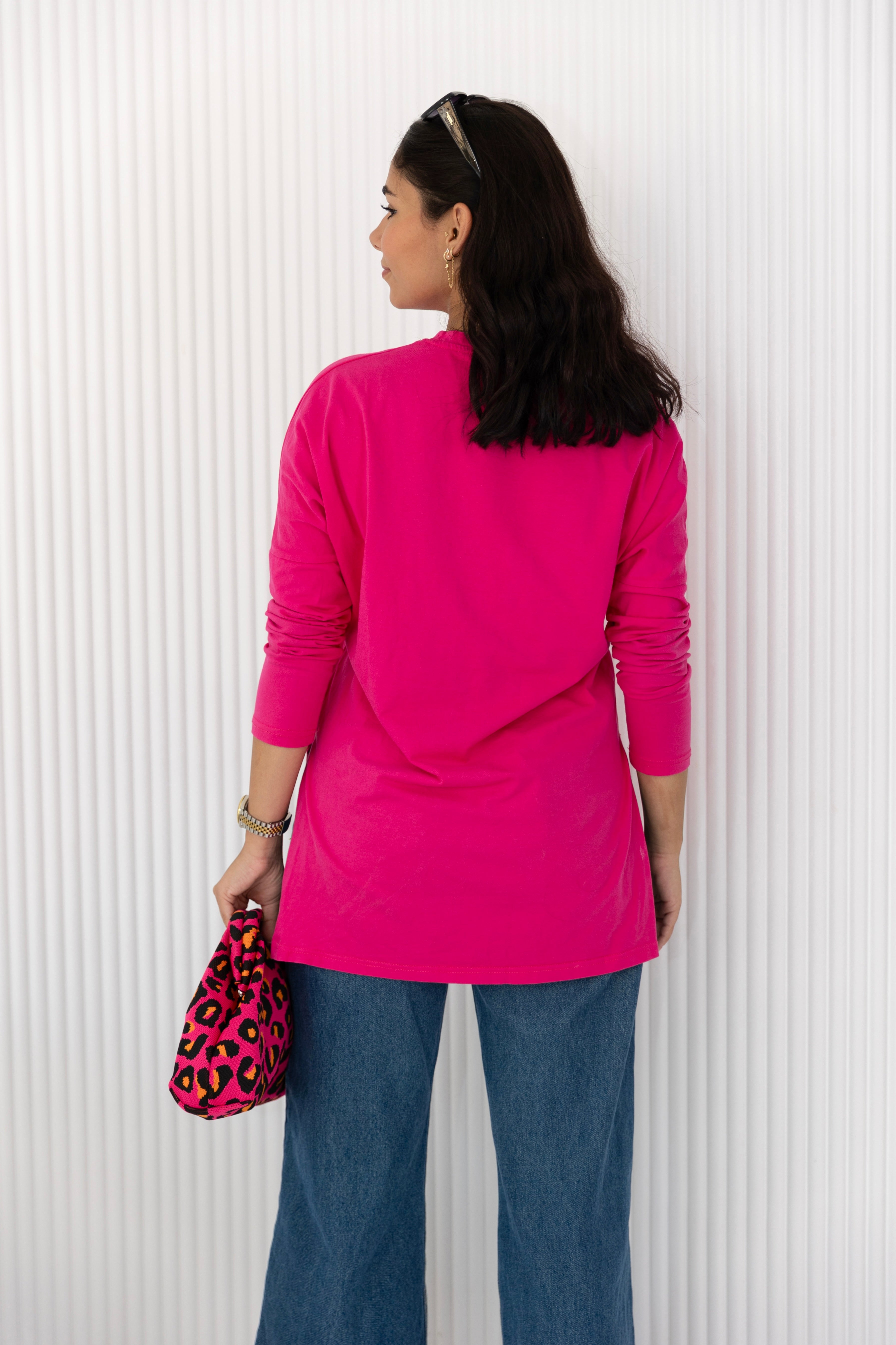 Premium cotton T-shirts - Hot Pink