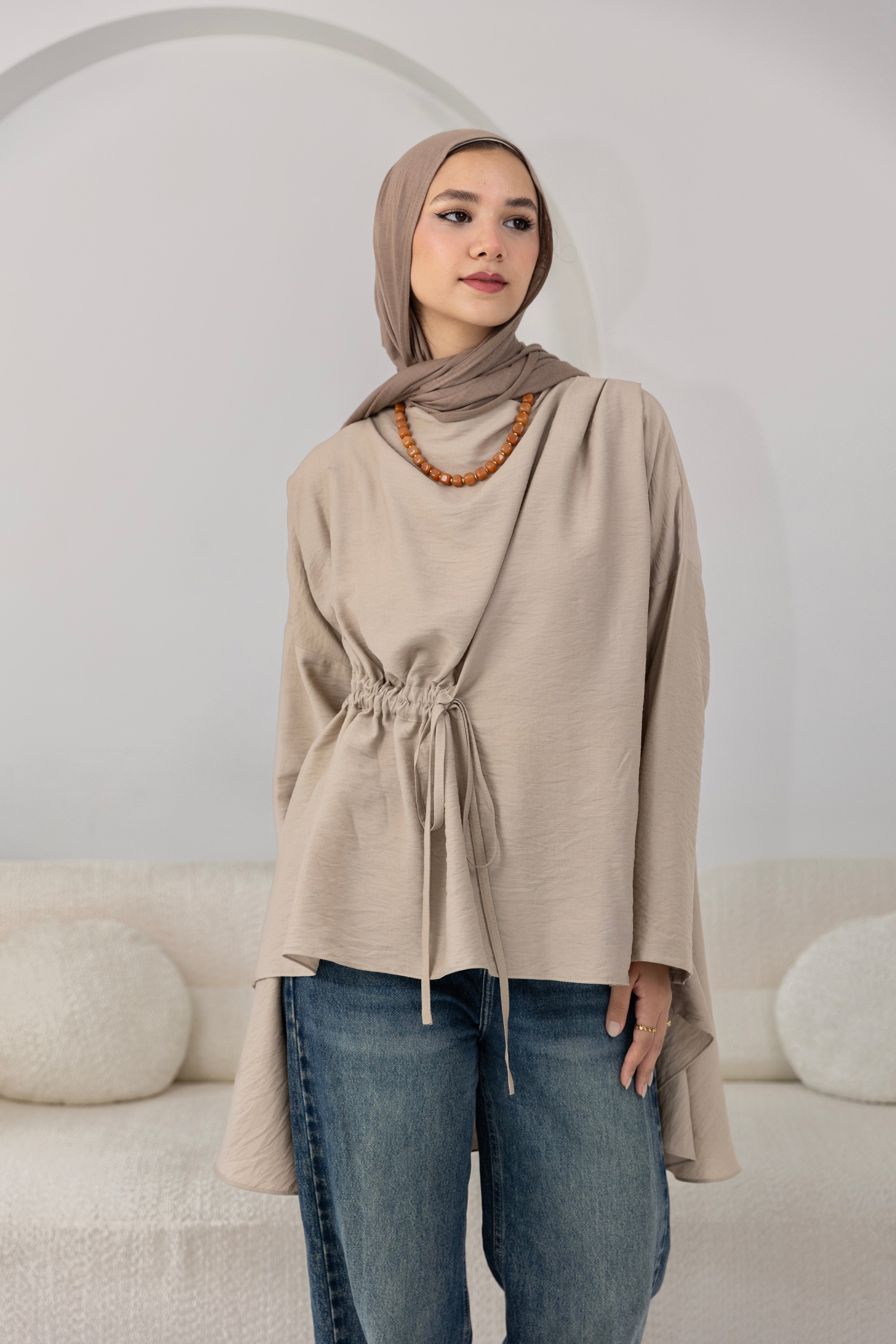 Soft Drape Tie-Top