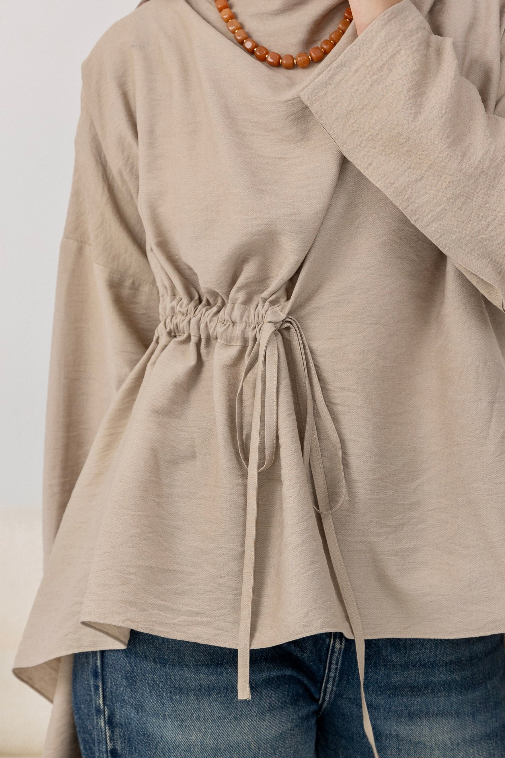 Soft Drape Tie-Top
