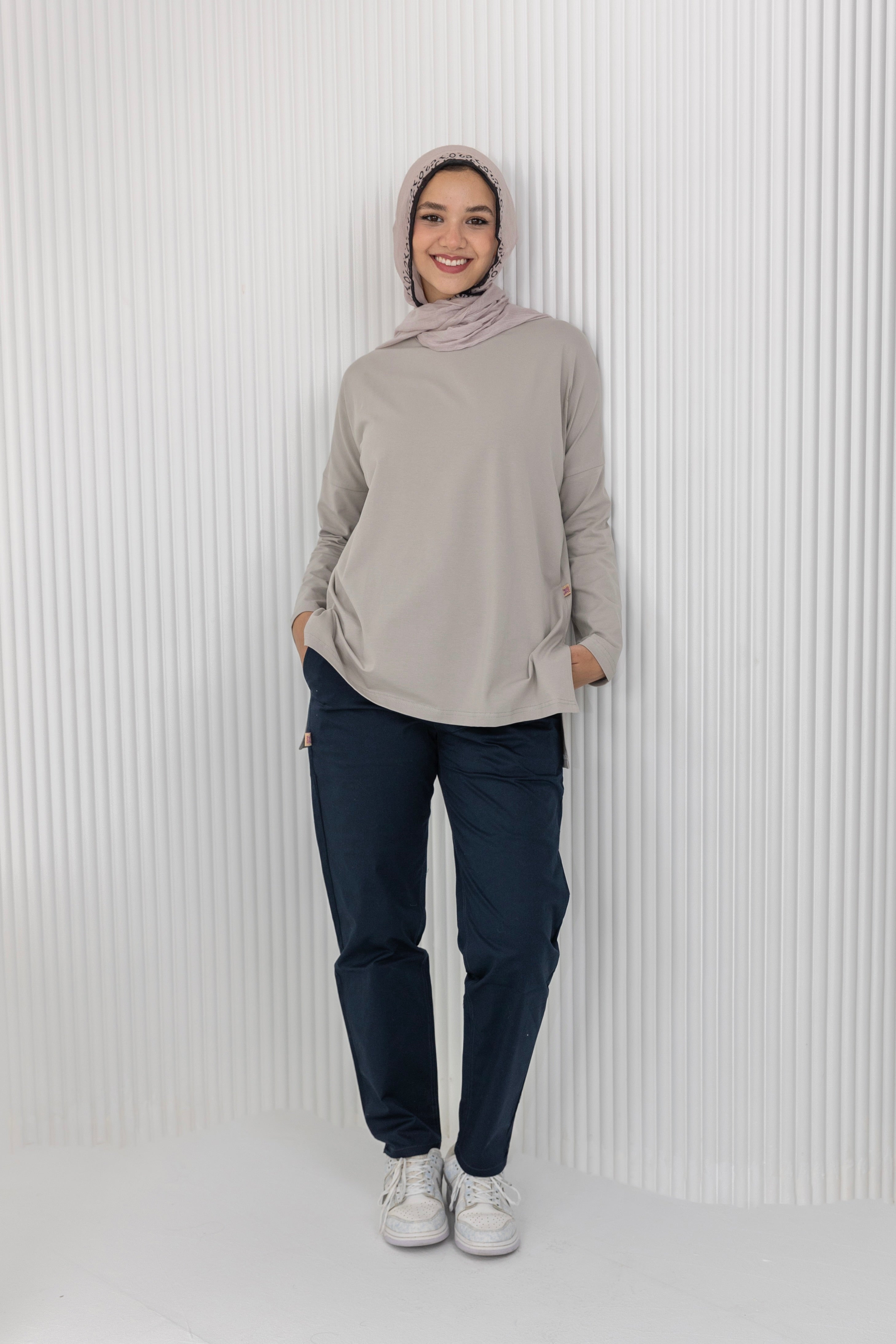 Premium cotton  T-shirts -Light gray