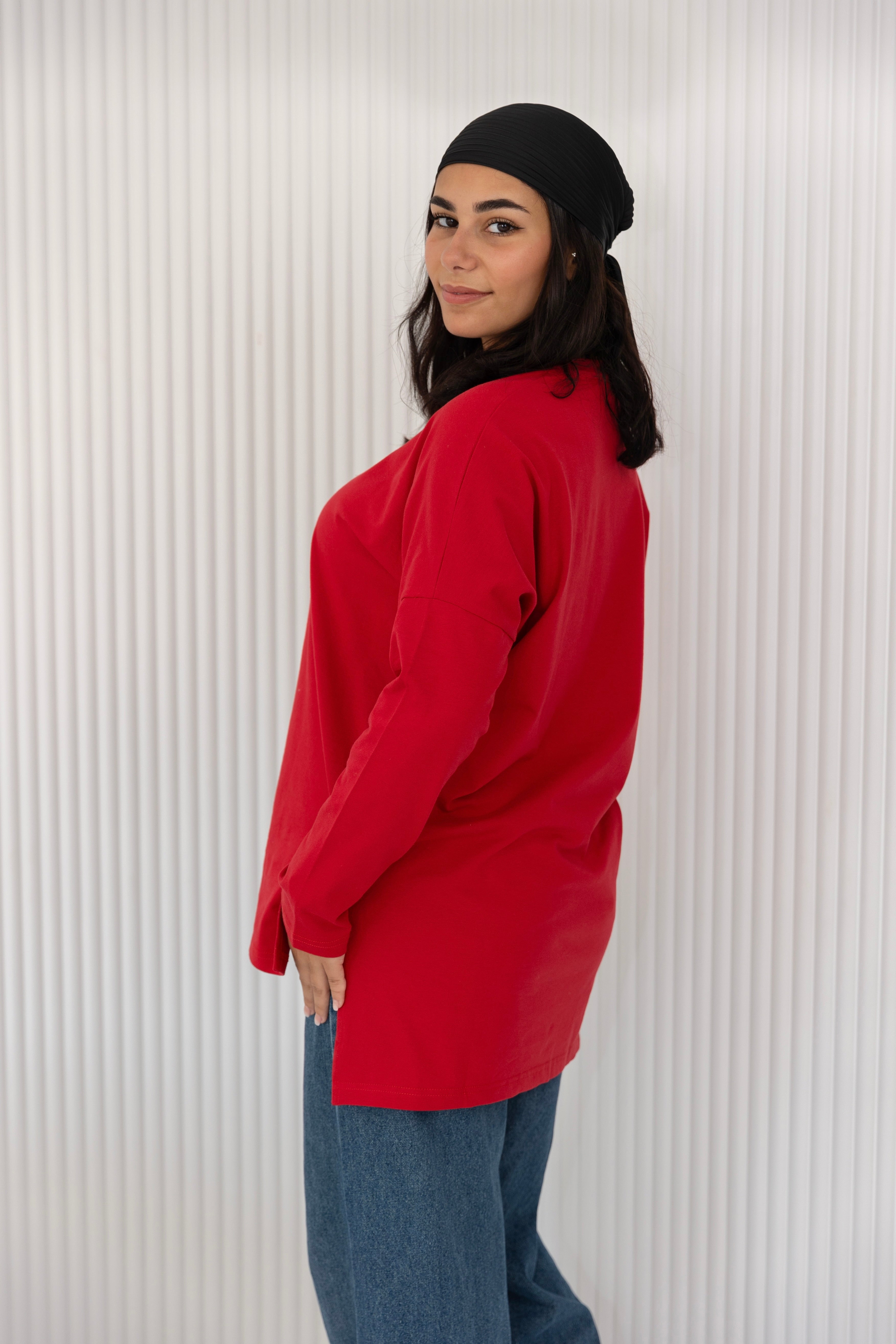 Premium cotton  T-shirts - cherry red