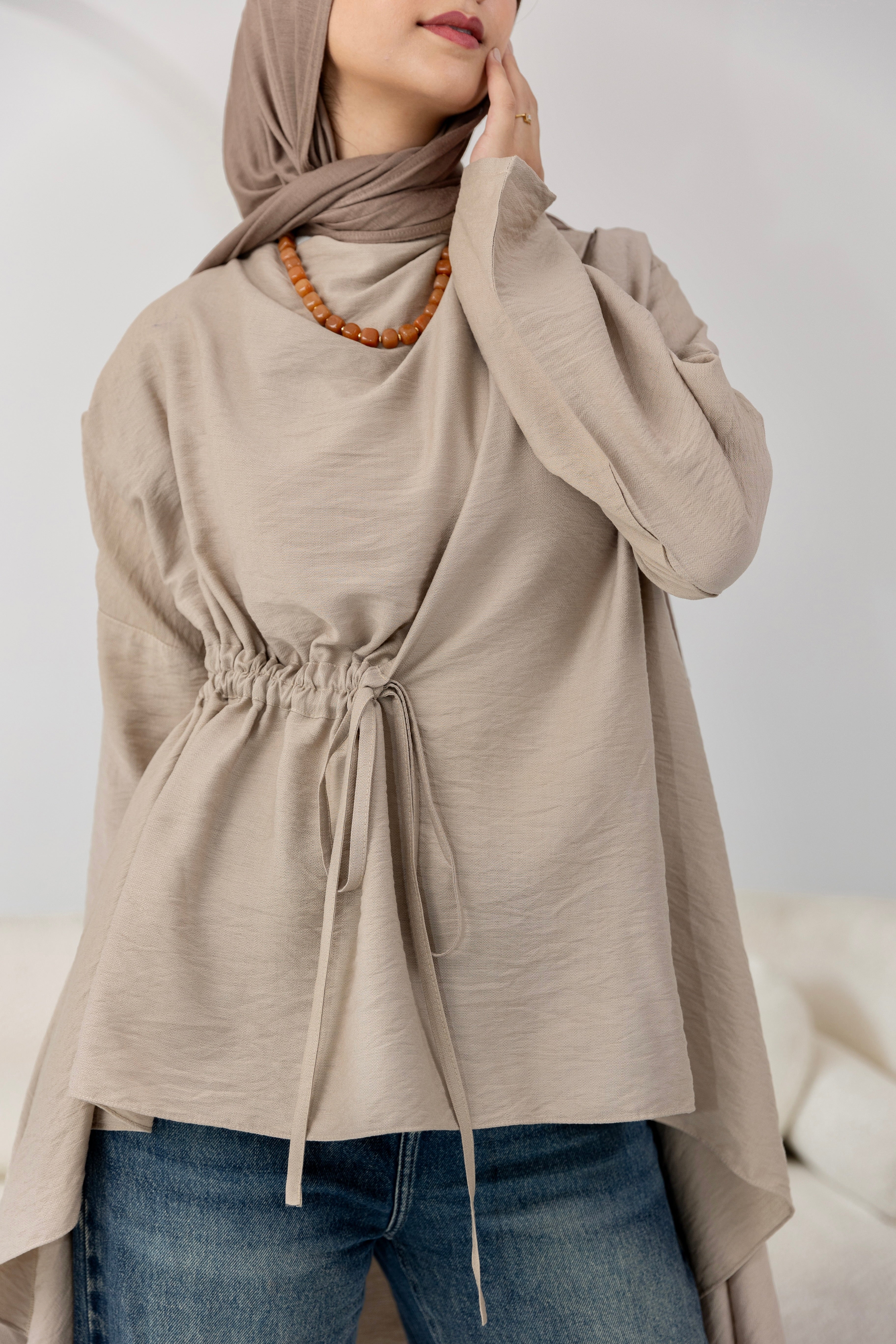 Soft Drape Tie-Top