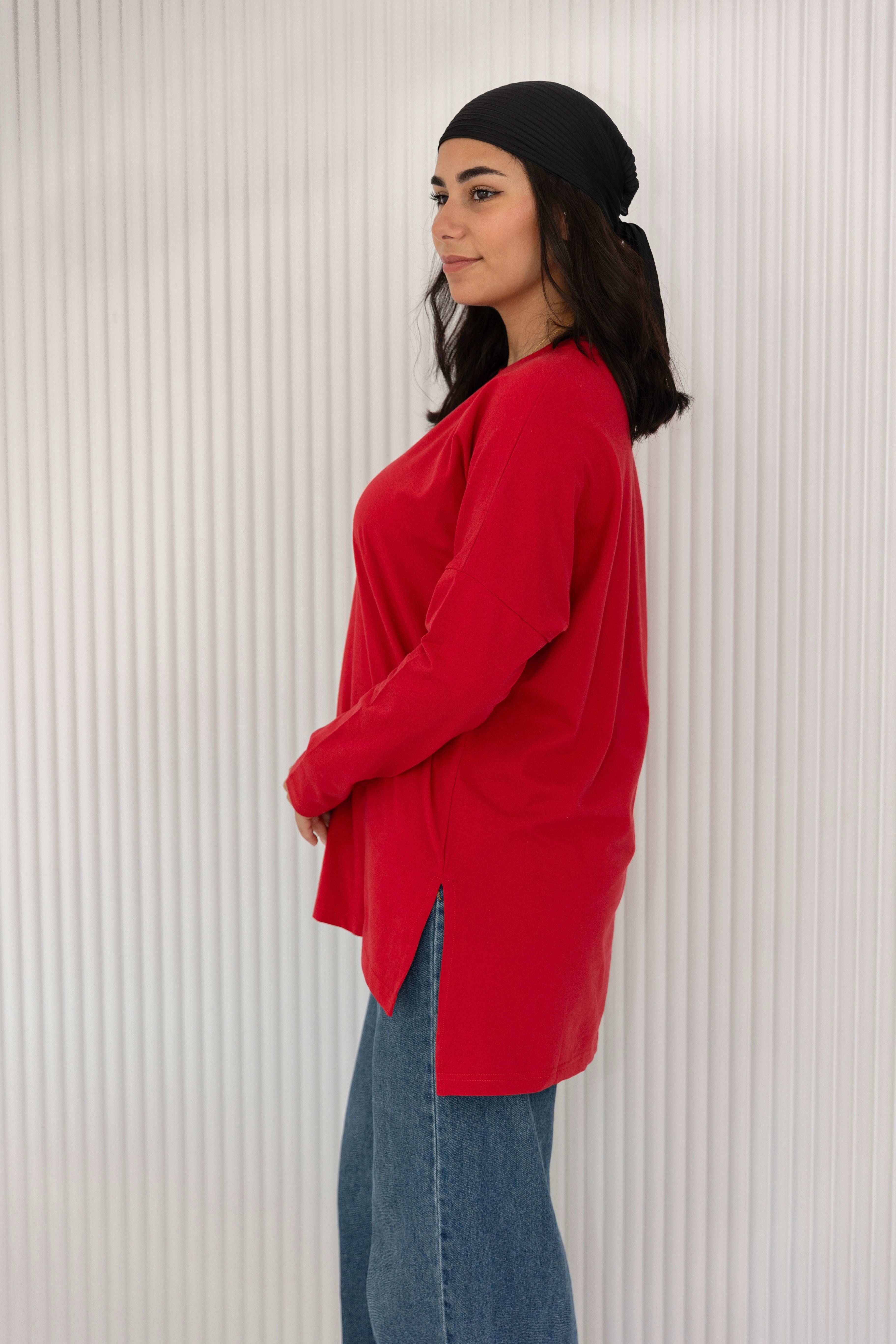 Premium cotton  T-shirts - cherry red