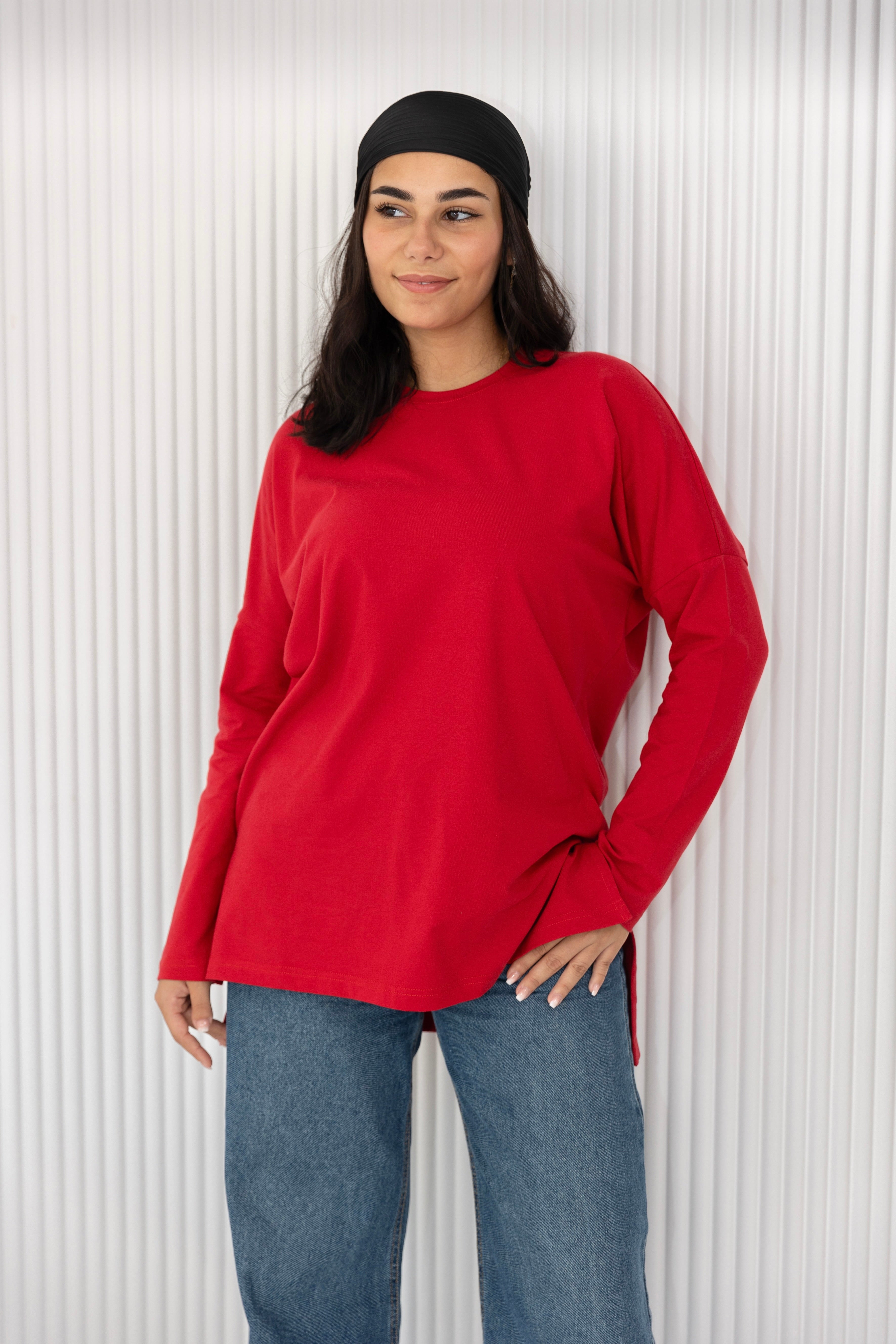 Premium cotton  T-shirts - cherry red